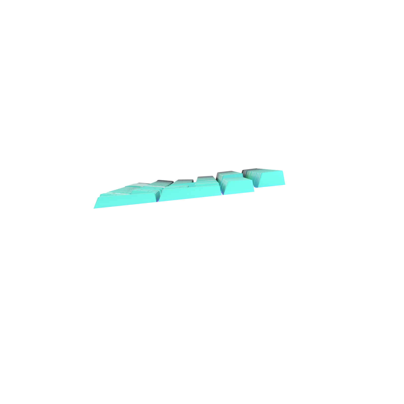 Rainforest Nordic Keycaps for Mechanical Keyboards - Custom Cherry MX Keycap Set for Gaming & Typing (Office, Home, Gaming PC Setup)