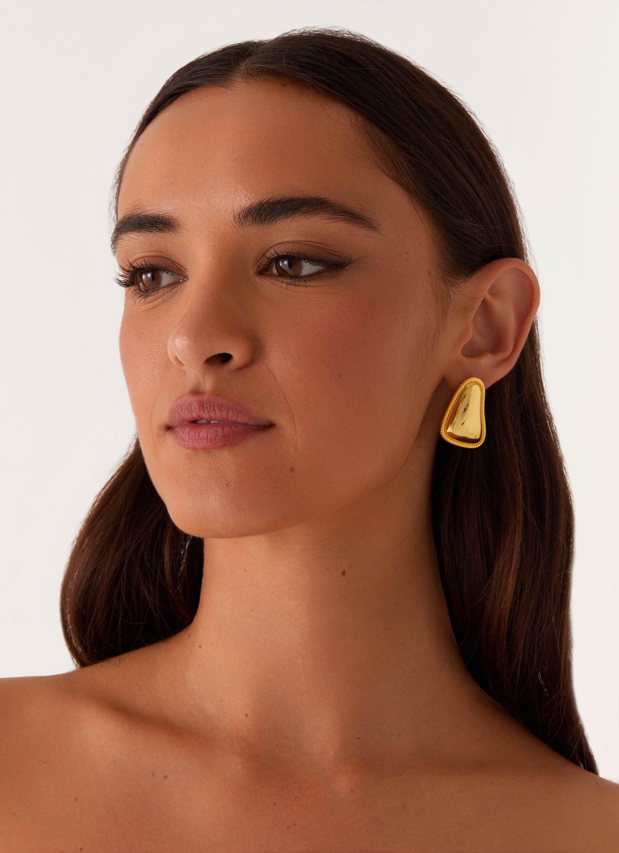 Eyes On The Prize Earrings - Elegant Gold Hoop Earrings for Women | Perfect for Parties, Weddings & Everyday Wear