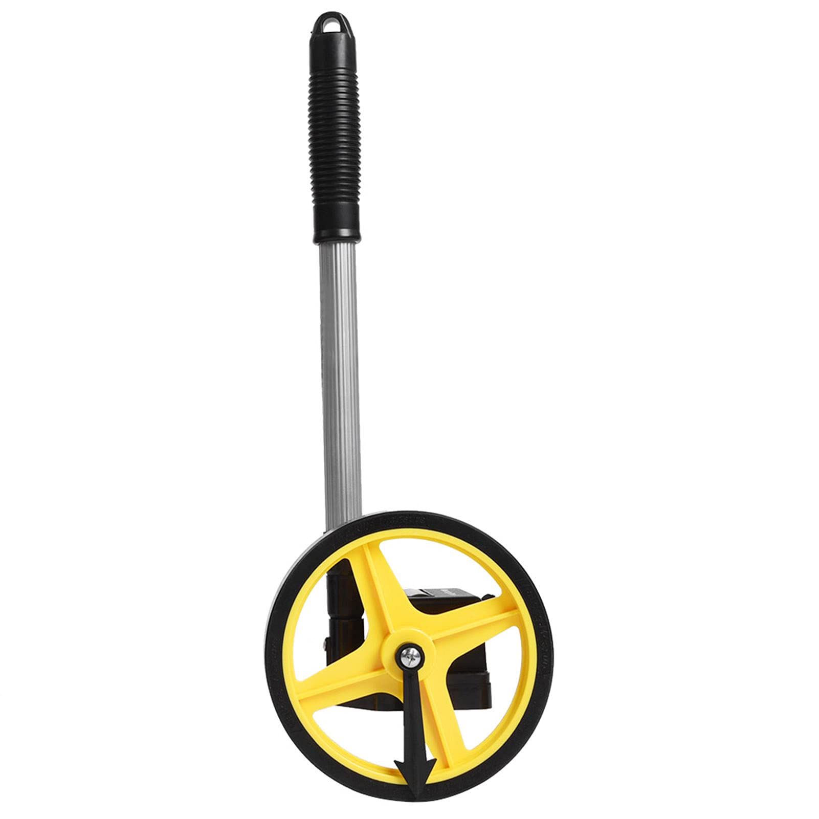 Heavy-Duty Telescopic Handle Measuring Wheel - Portable Distance Measuring Tool for Construction, Surveying & Landscaping (12