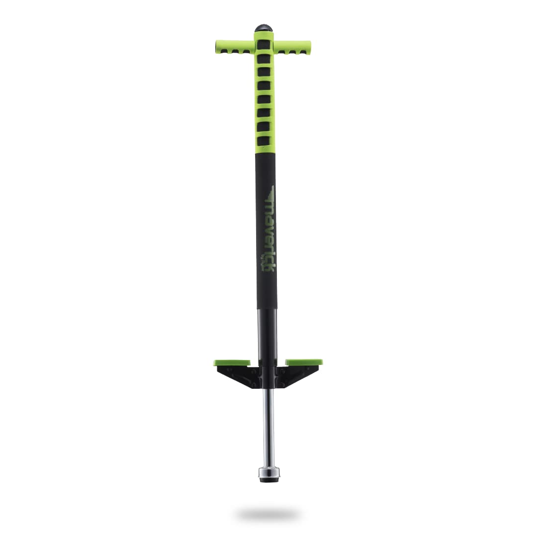 Flybar Maverick Pogo Stick for Kids Ages 5+ | 40-80 lbs | Beginner-Friendly Jumping Toy with Easy-Grip Handles & Anti-Slip Pegs | Outdoor Active Play for Boys & Girls | Perfect for Backyard Fun, Birthday Gifts & Energy-Burning Activities