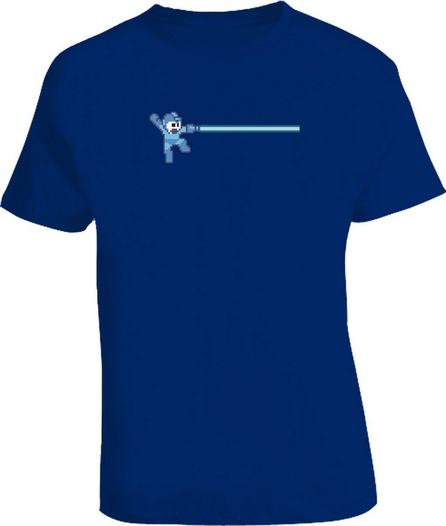 Mega Man Retro Video Game T-Shirt - Classic 8-Bit Style Gamer Tee for Men & Women - Perfect for Cosplay, Gaming Conventions & Casual Wear