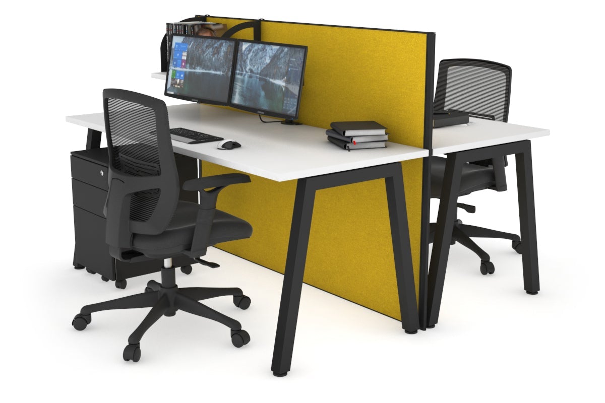 Horizon Quadro 2-Person Office Workstation Bench with A-Legs - 47.2