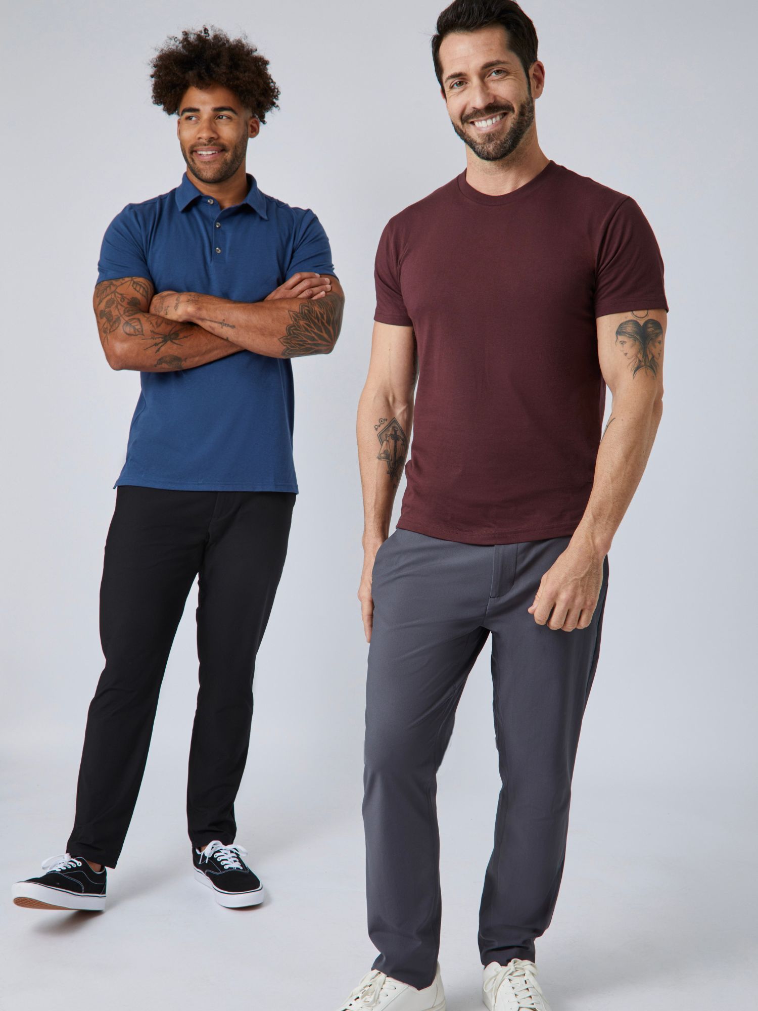 Port Red Crew Neck T-Shirt - Soft Cotton Men's Tee for Casual Wear & Everyday Outfits | Final Sale