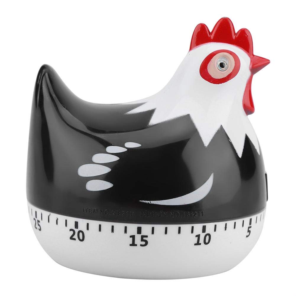 FastUU Digital Kitchen Timer - Magnetic Oven & Egg Cooking Timer with Loud Alarm for Baking, Roasting, Boiling (Black) | Perfect for Home Chefs & Meal Prep