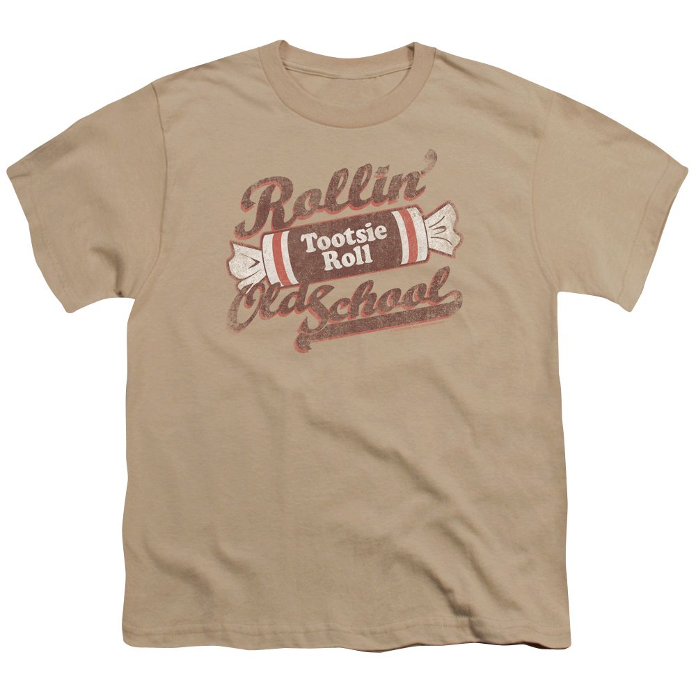 Vintage Tootsie Roll Unisex Youth T-Shirt for Boys & Girls - Classic Candy Graphic Tee for School, Parties & Casual Wear