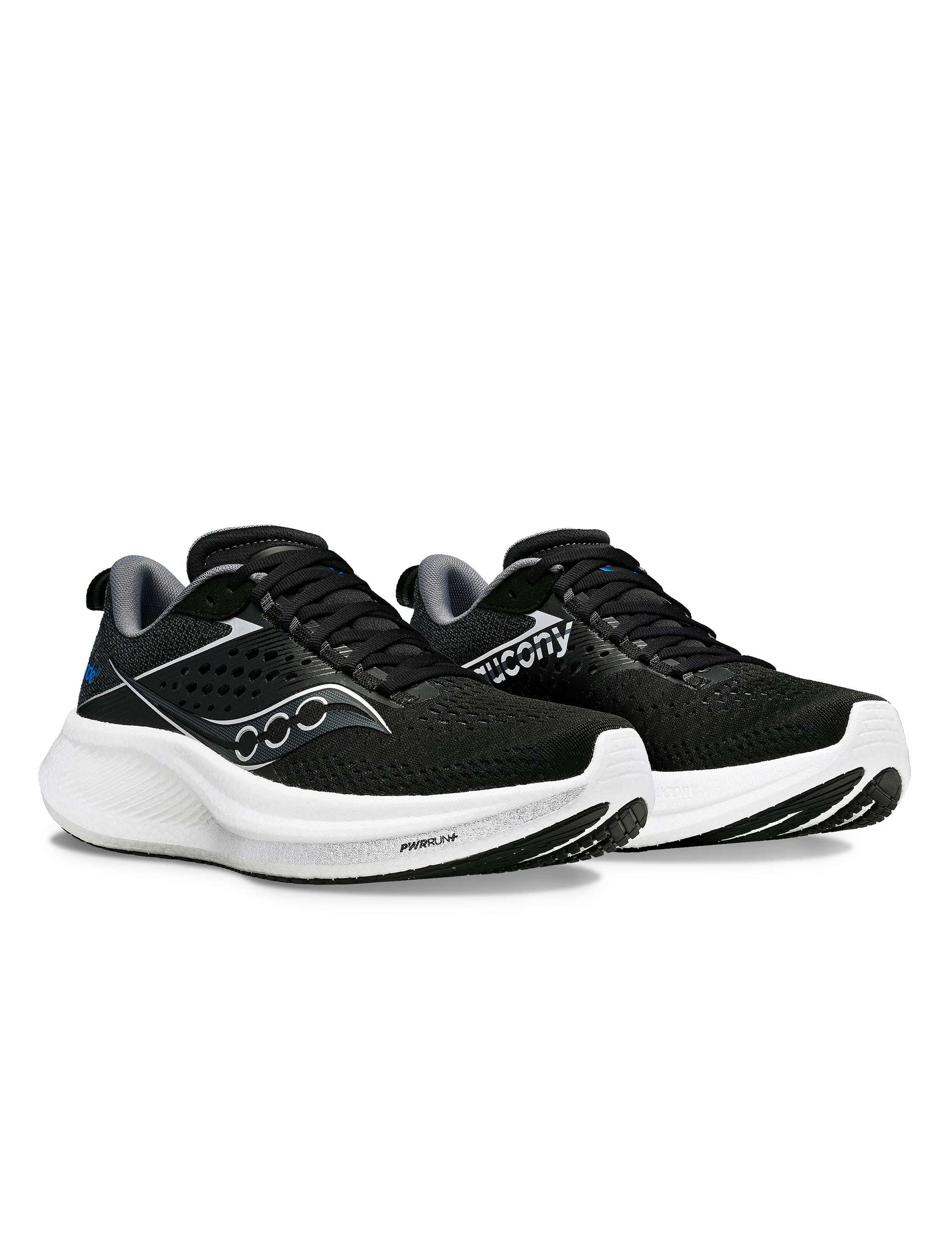 Ride 17 Black/White Running Shoes - Lightweight Cushioned Sneakers for Men & Women - Perfect for Jogging, Gym Workouts & Daily Wear