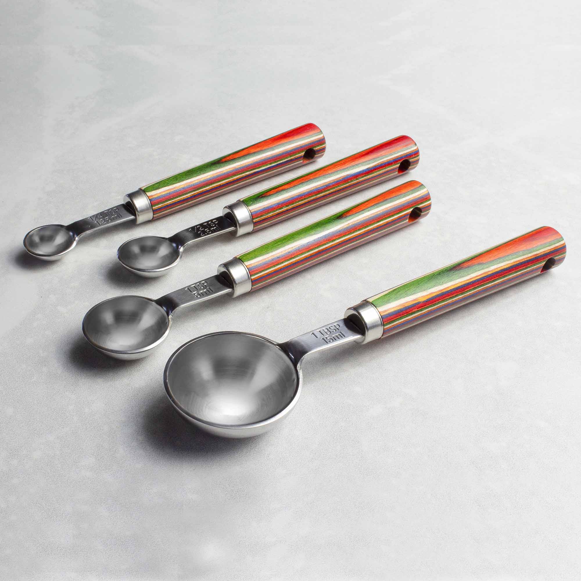 Baltique® Marrakesh Collection 4-Piece Measuring Spoon Set - Stainless Steel Kitchen Measuring Spoons for Baking, Cooking & Coffee - Perfect Gift for Home Chefs