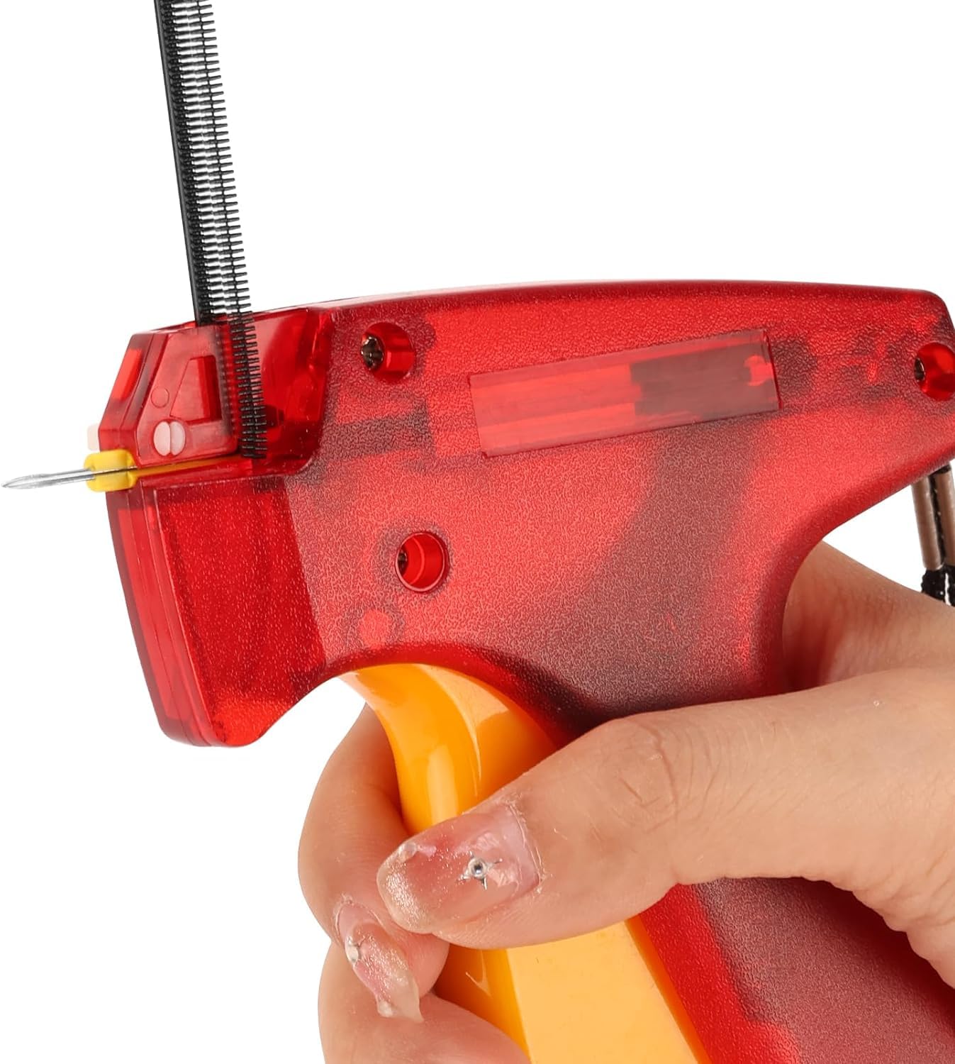 Wilfox Mini Stitch Gun - Professional Clothing Repair Tool for Quick Mending, Quilting & Hemming | Includes 1 Needle, 960 Black & White Micro Fasteners | Perfect for Home Tailoring, DIY Fashion Fixes & Emergency Clothing Repairs