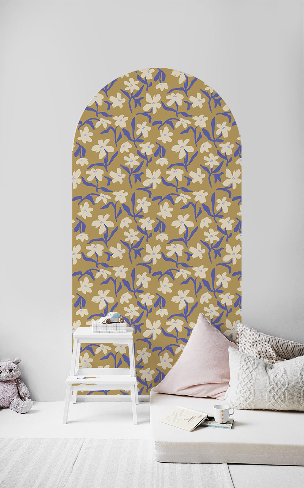 Peel and Stick Arch Wallpaper Decal - Petal Pop Floral Design for Home Decor | Self-Adhesive Wall Stickers for Bedroom, Living Room & Nursery