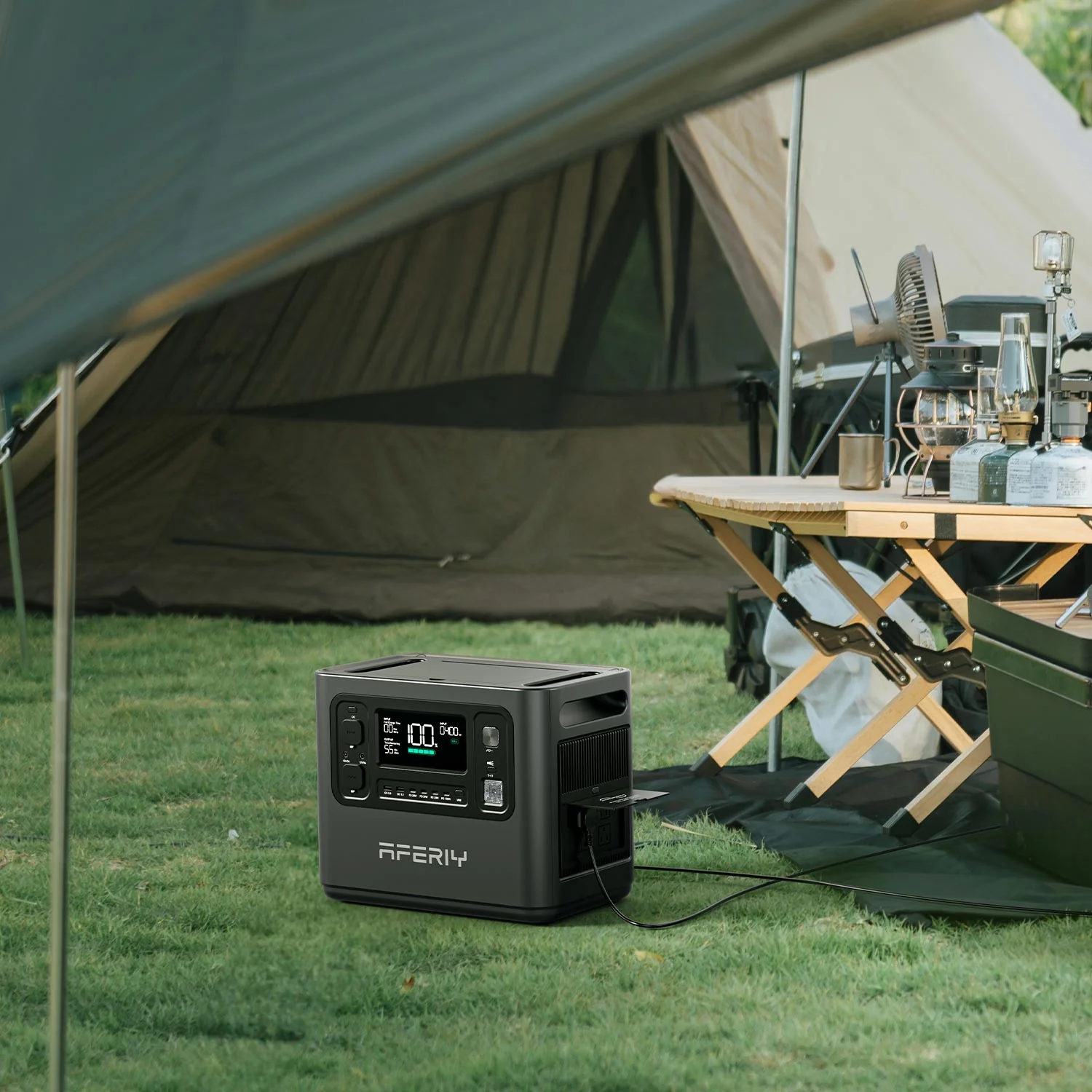 Aferiy AF P210 Portable Power Station 2400W/4800W LiFePO4 Battery 2048Wh - Solar Generator for Camping, RV, Emergencies & Off-Grid Power Supply