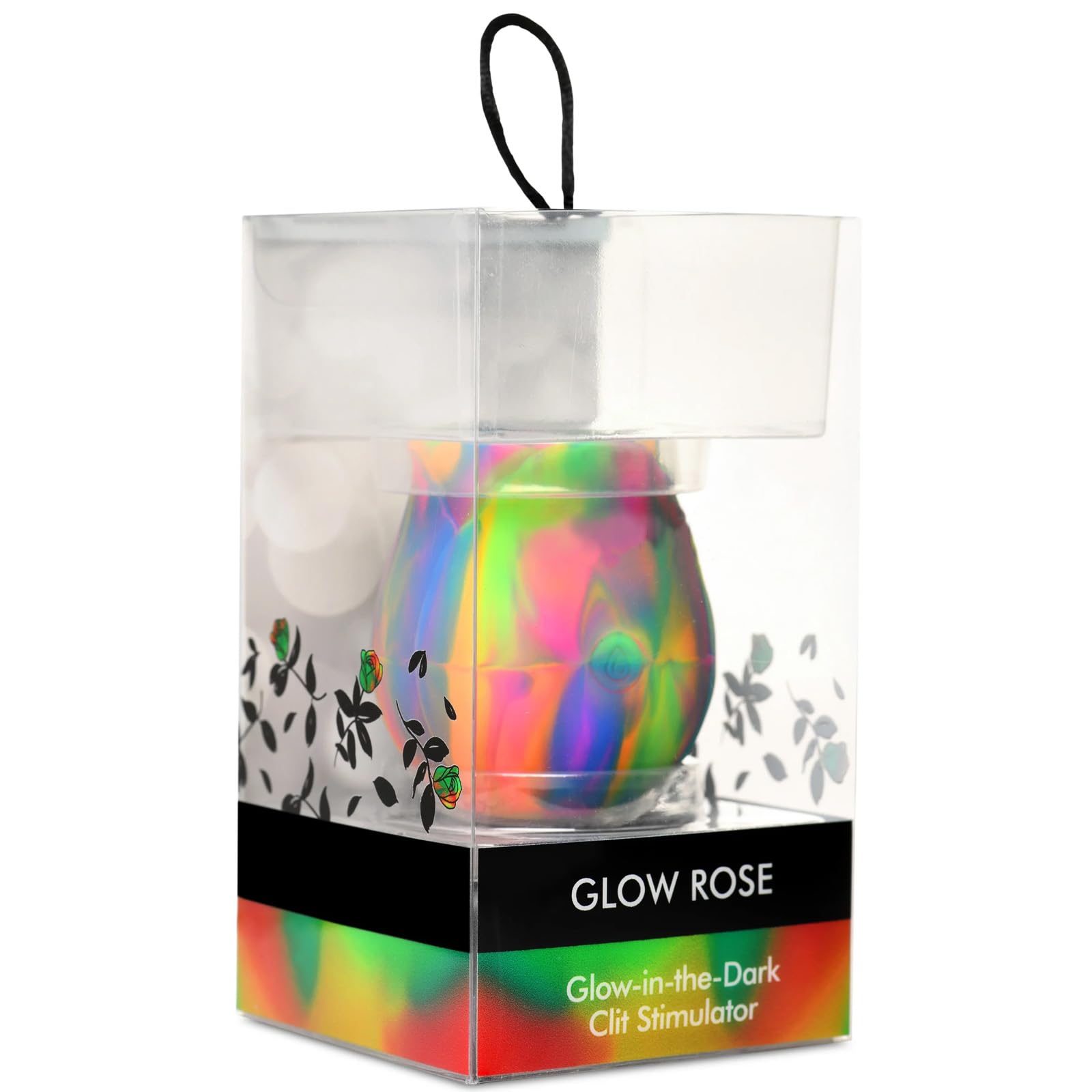 Premium Rose Massager & Clit Stimulator - Glow in The Dark Vibrating Sex Toy for Women, USA Made - Perfect for Solo Play & Couples Intimacy, Nipple Suction Vibe Enhancer