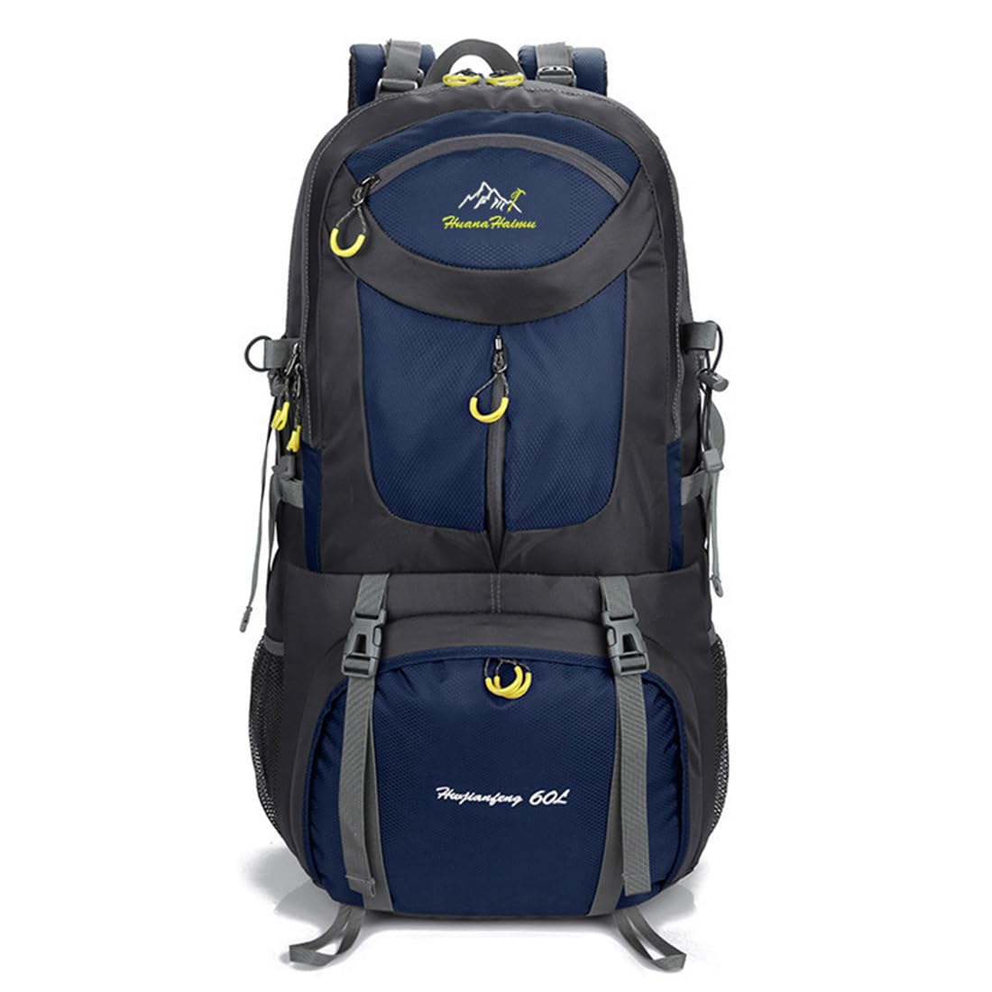 Rojeam 40L/50L/60L Lightweight Hiking Backpack - Waterproof Travel Daypack for Outdoor Activities, Trekking, Camping & Cycling - Durable Navy Blue Sport Backpack (50L) - Perfect for Weekend Trips, Mountain Climbing & Daily Commute
