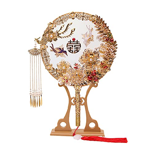 Elegant Handmade Chinese Wedding Fan - Bride Xiuhe Gift for Ceremonies & Decor