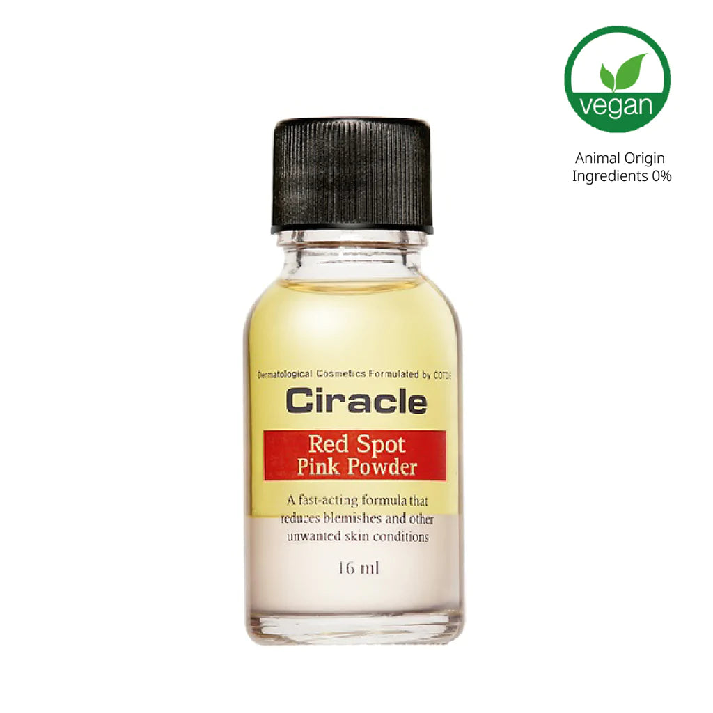 Ciracle Red Spot Pink Powder 16ml - Acne Treatment & Blemish Control for Clear Skin | Perfect for Daily Skincare Routine & On-the-Go Spot Care