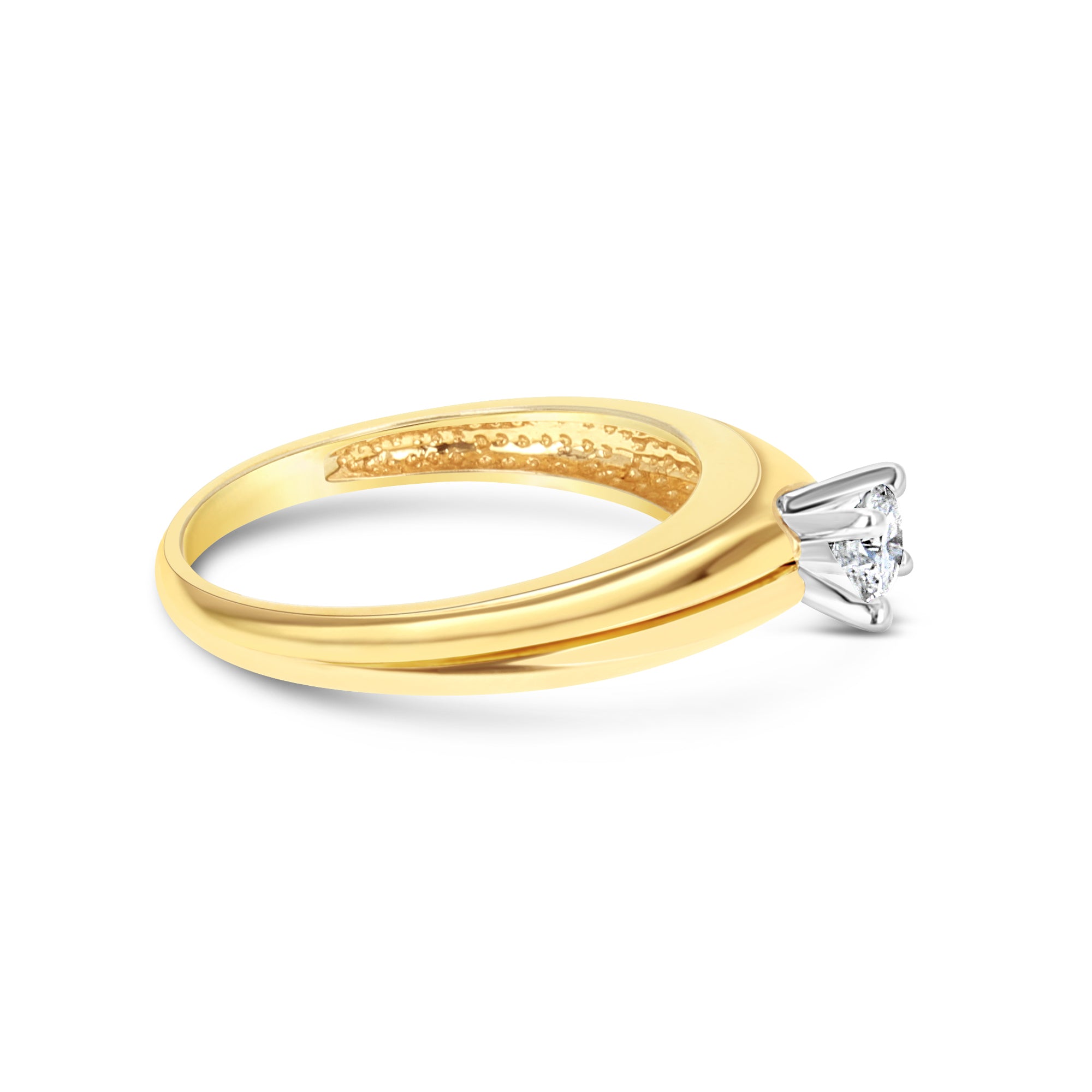 1/4 Carat Diamond Engagement Ring for Women - Solitaire 14K White Gold Wedding Band - Perfect for Proposals, Anniversaries & Special Occasions