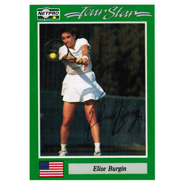 Elise Burgin Signed Women's Tennis Card - Collectible Sports Memorabilia for Fans & Gift Ideas