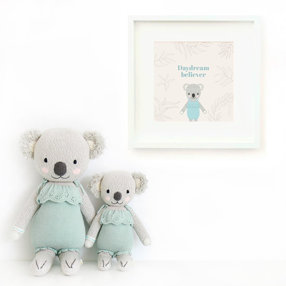 Claire the Koala Plush Toy - Soft Mint Green Stuffed Animal for Kids & Collectors | Perfect Gift for Birthdays, Baby Showers & Nursery Decor