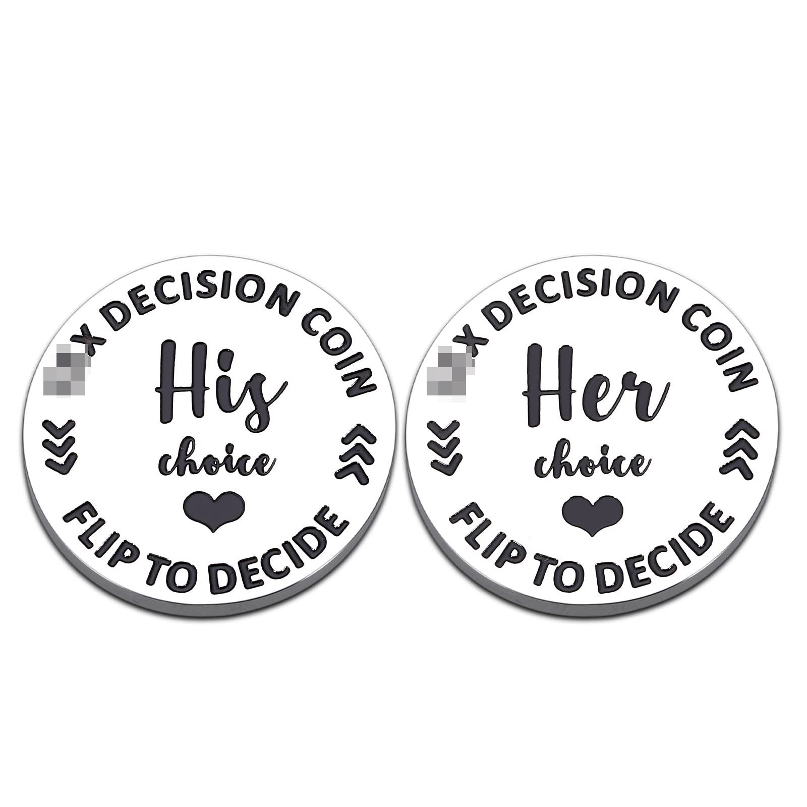 Funny Decision Coin Gift for Couples - Valentine's Day, Wedding, Anniversary & Birthday Present for Him/Her, Husband/Wife, Boyfriend/Girlfriend - Perfect Engagement, Bridal & Gag Gift Idea for Romantic Occasions