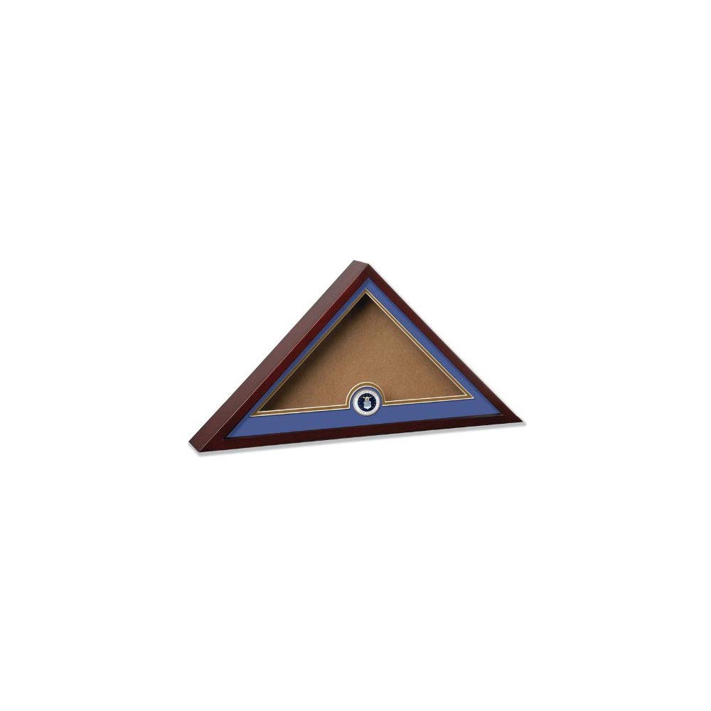 US Air Force Burial Flag Display Case with Official Medallion - Military Memorial Display for Veterans, Funerals & Patriotic Home Decor