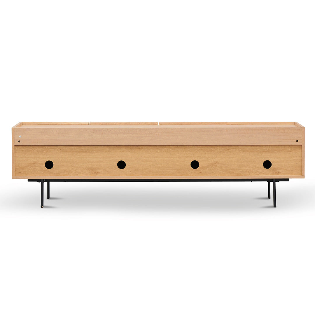 2M Natural Wooden TV Stand Entertainment Unit - Stylish & Durable for Living Room, Bedroom, Home Theater Setup