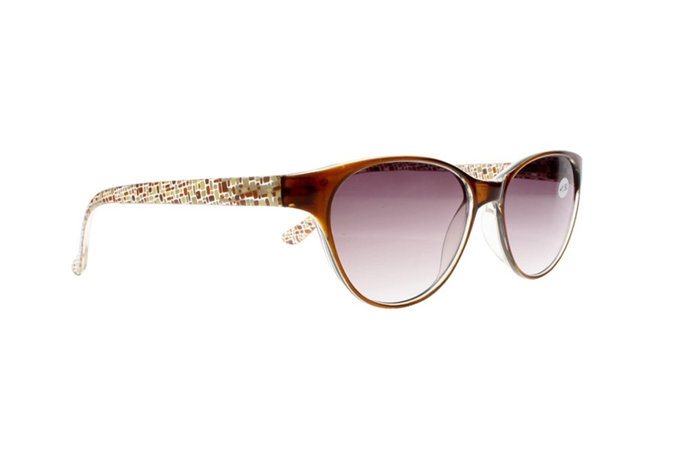 Stylish Women's Oversized Cat Eye Sunglasses with Anti-Reflective Tinted Lenses - UV Protection Reading Glasses for Driving, Beach & Outdoor Activities