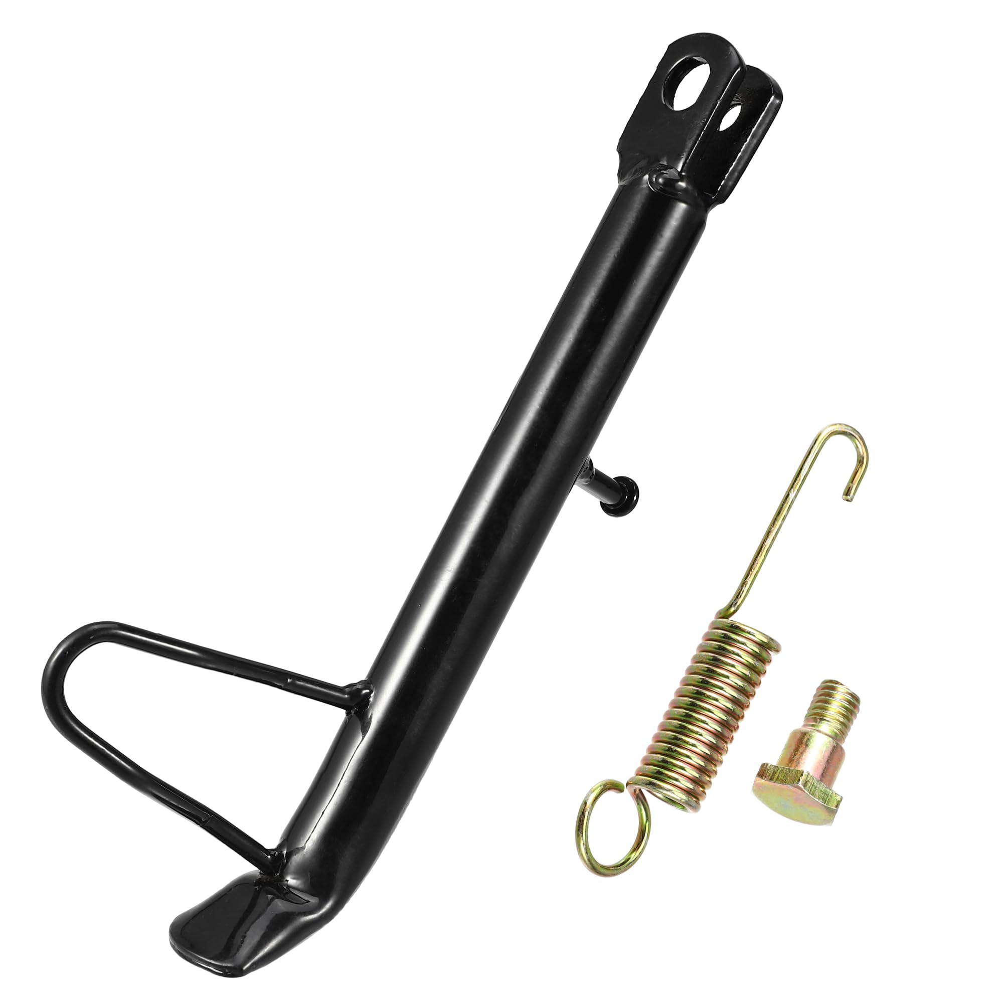 24cm Motorcycle Kickstand - Non-Slip Iron Side Stand for Secure Parking