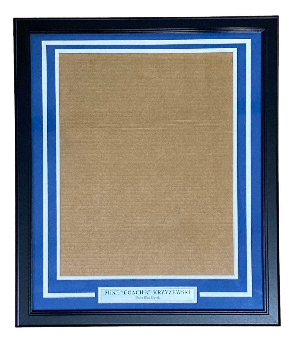 Coach K Mike Krzyzewski Duke 16x20 Vertical Photo Frame Kit - Perfect for Basketball Fans, Office Decor & Sports Memorabilia Display