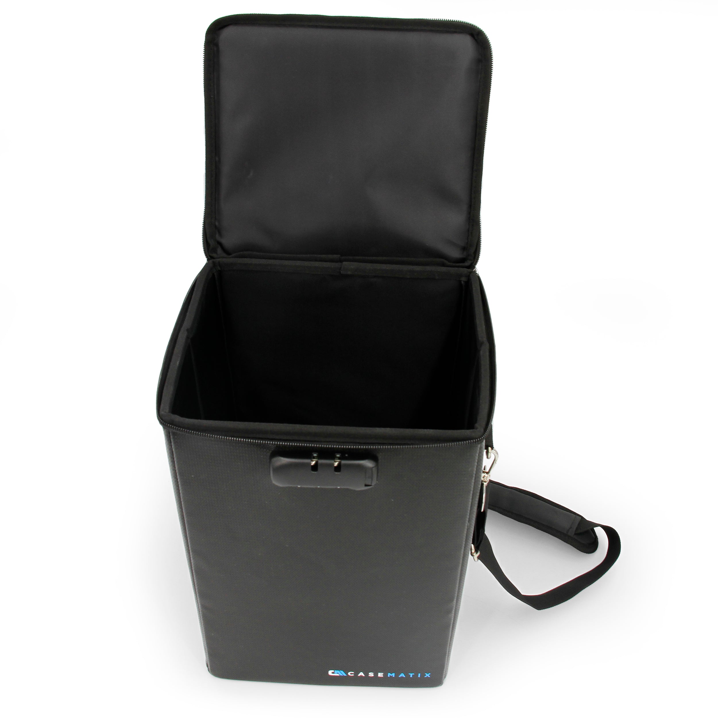 CASEMATIX Graded Comic Book Storage Box - Holds 15 CGC Graded Comics, Fireproof Hard Shell Case with 3 Padded Dividers - Perfect for Comic Collectors & Convention Transport
