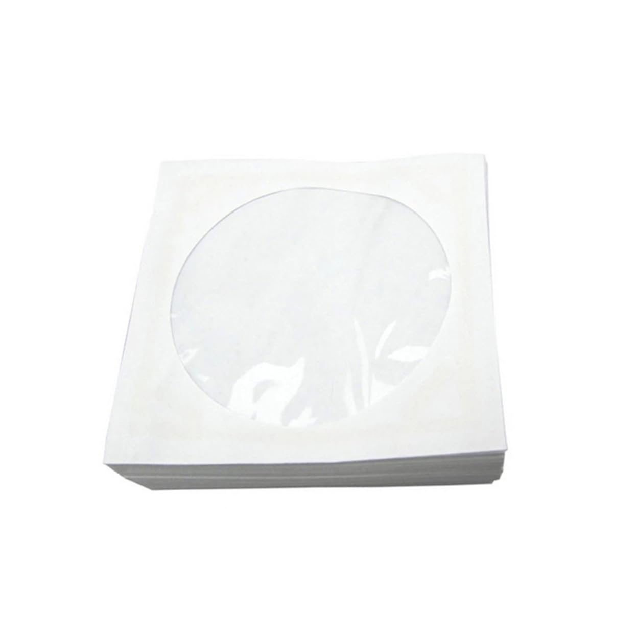 300-Piece CD Storage Organizer - White Classic CD/DVD Holder Case with Paper Sleeves | Portable Carrying Bag for CDs, DVDs & Media Collections | Perfect for Home, Office & Travel Organization