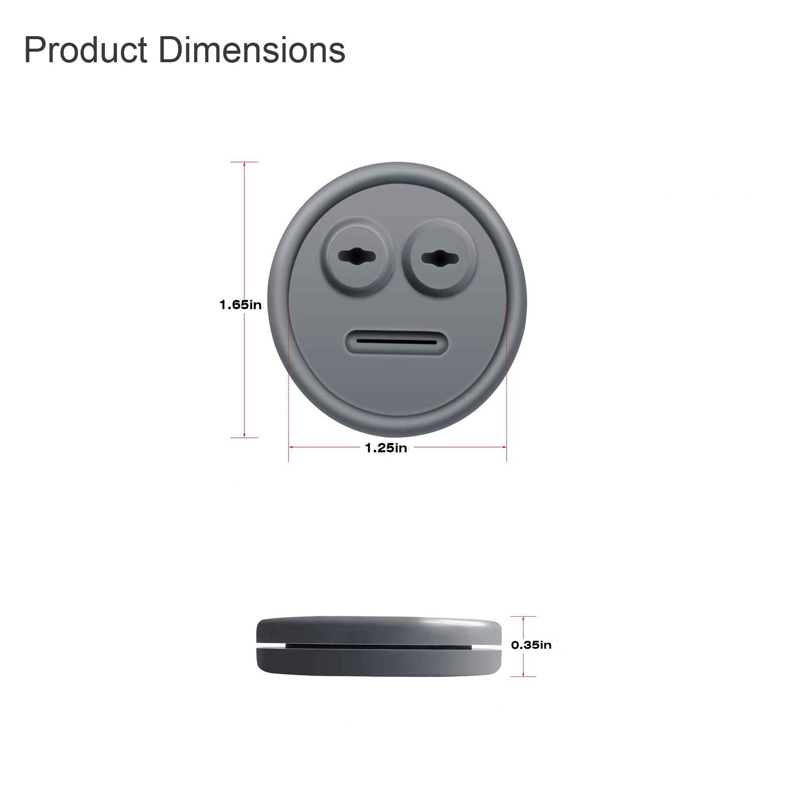 VOVCIG 4-Pack Rubber Grommet Thermometer Probe Port for Weber Smokey Mountain Cookers & Grills - High Heat Resistant Sensor Accessory for BBQ, Smoking & Outdoor Cooking