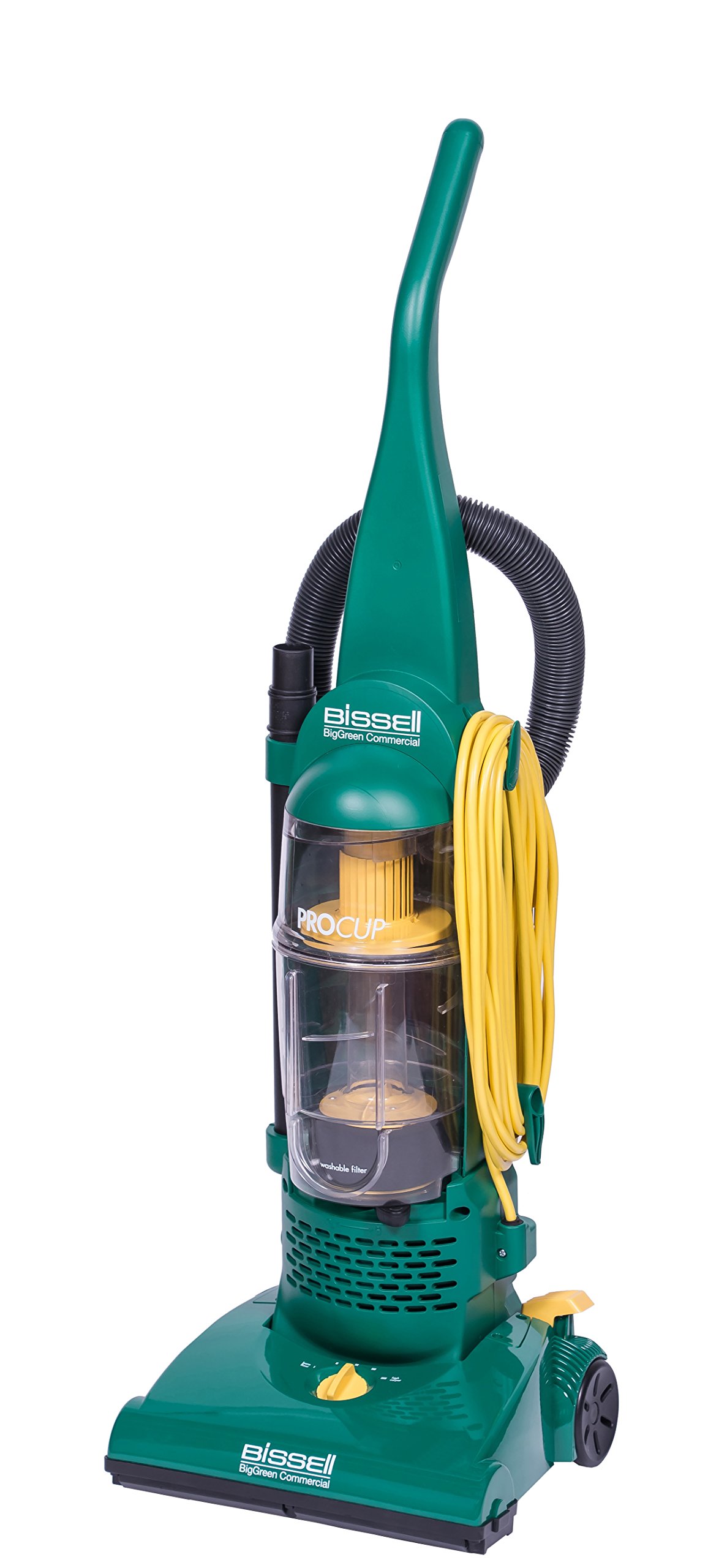 BISSELL Commercial Pro Upright Vacuum Cleaner with Dirt Cup - Green | BISSELL BigGreen Commercial PowerForce Bagged Upright Vacuum | Lightweight Industrial Vacuum for Office, Warehouse & Home Cleaning