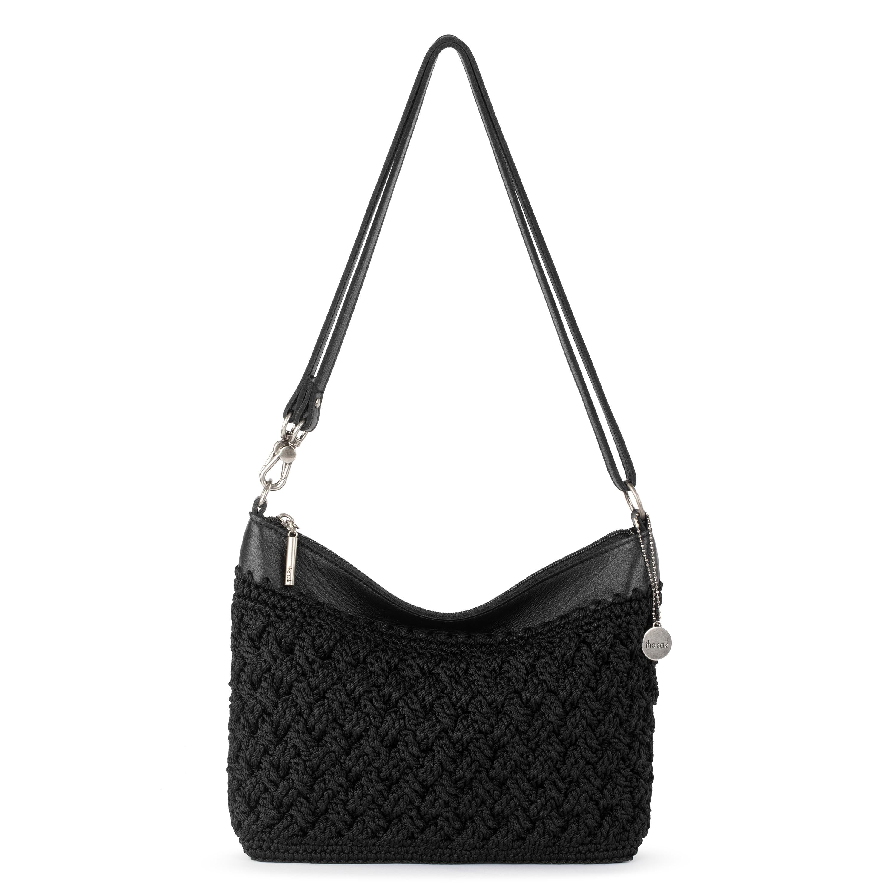 Lumi Crossbody Bag - Hand Crochet Black Cozy Weave Purse for Women | Perfect for Shopping, Travel & Everyday Use