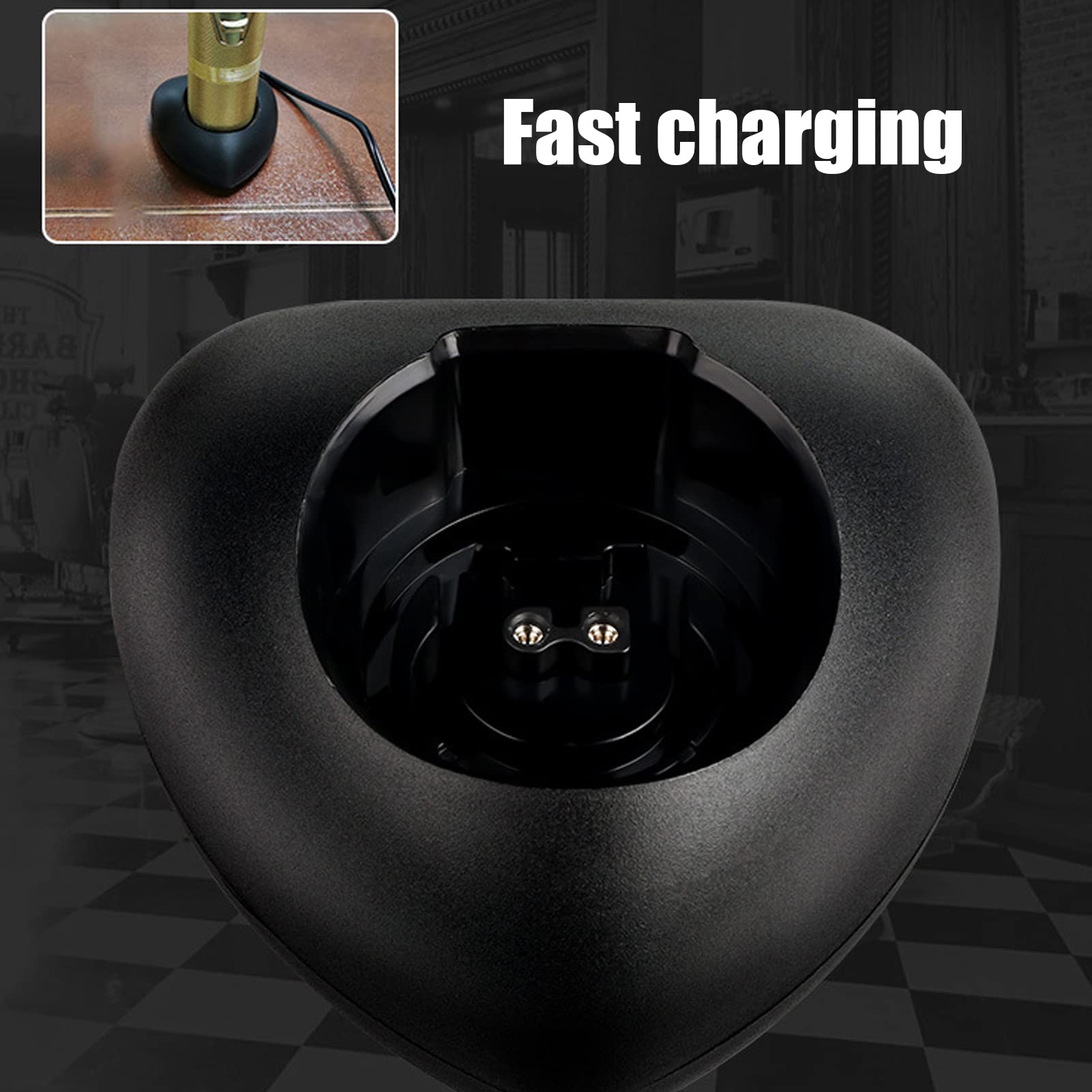 Premium ABS Lightweight Fast-Charging Dock for 8700 Electric Hair Clippers - Portable & Safe Charging Stand with Large Storage Space | Perfect for Home, Salon & Travel Use