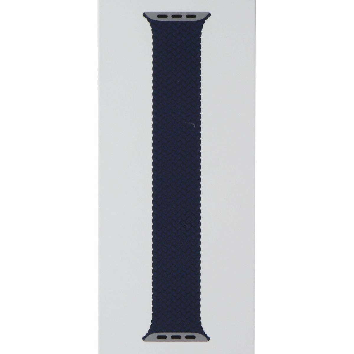 Apple Watch 45mm Braided Solo Loop - Compatible with 49mm/46mm/45mm/44mm Models - Abyss Blue - Size 4 - Comfortable Stretchable Sport Band for Workouts & Everyday Wear