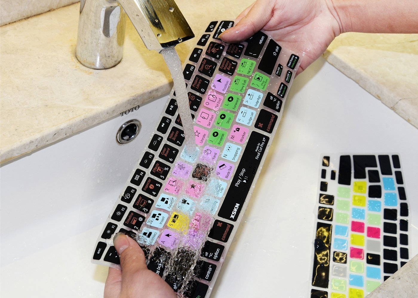 Silicone Keyboard Cover for MacBook Pro 13 15 17 Inch - Compatible with Final Cut Pro X (US/EU ISO Layout) | Protective Skin for Editing Workstations & Creative Professionals