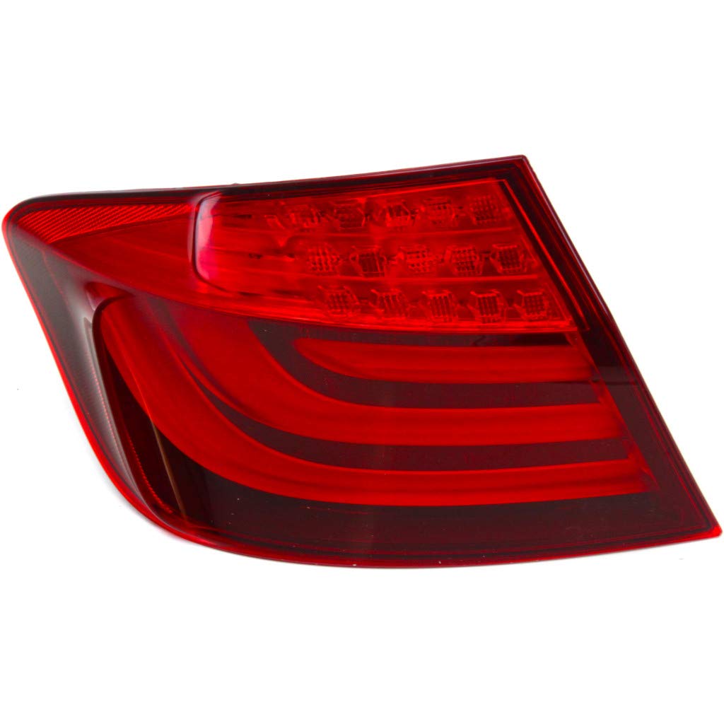 2011-2013 BMW 535i LED Tail Light Assembly - Driver Side (Left) Replacement with Bulbs - Compatible with Part #BM2804105 - Perfect for Night Driving & Car Upgrades