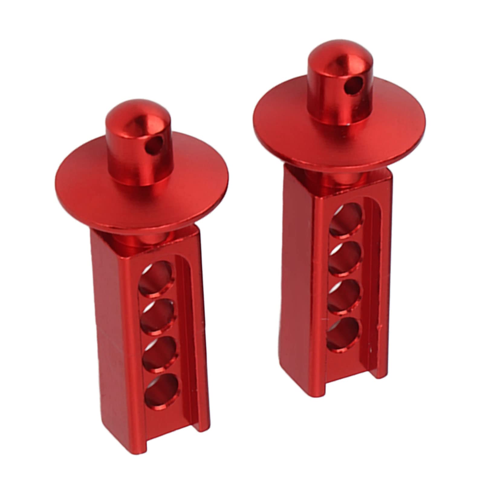 1/16 RC Aluminum Alloy Body Post - Lightweight Demeras Model Car Accessory for Reduced Turbulence (Red) | Perfect for RC Drift Cars, Crawlers & Off-Road Vehicles