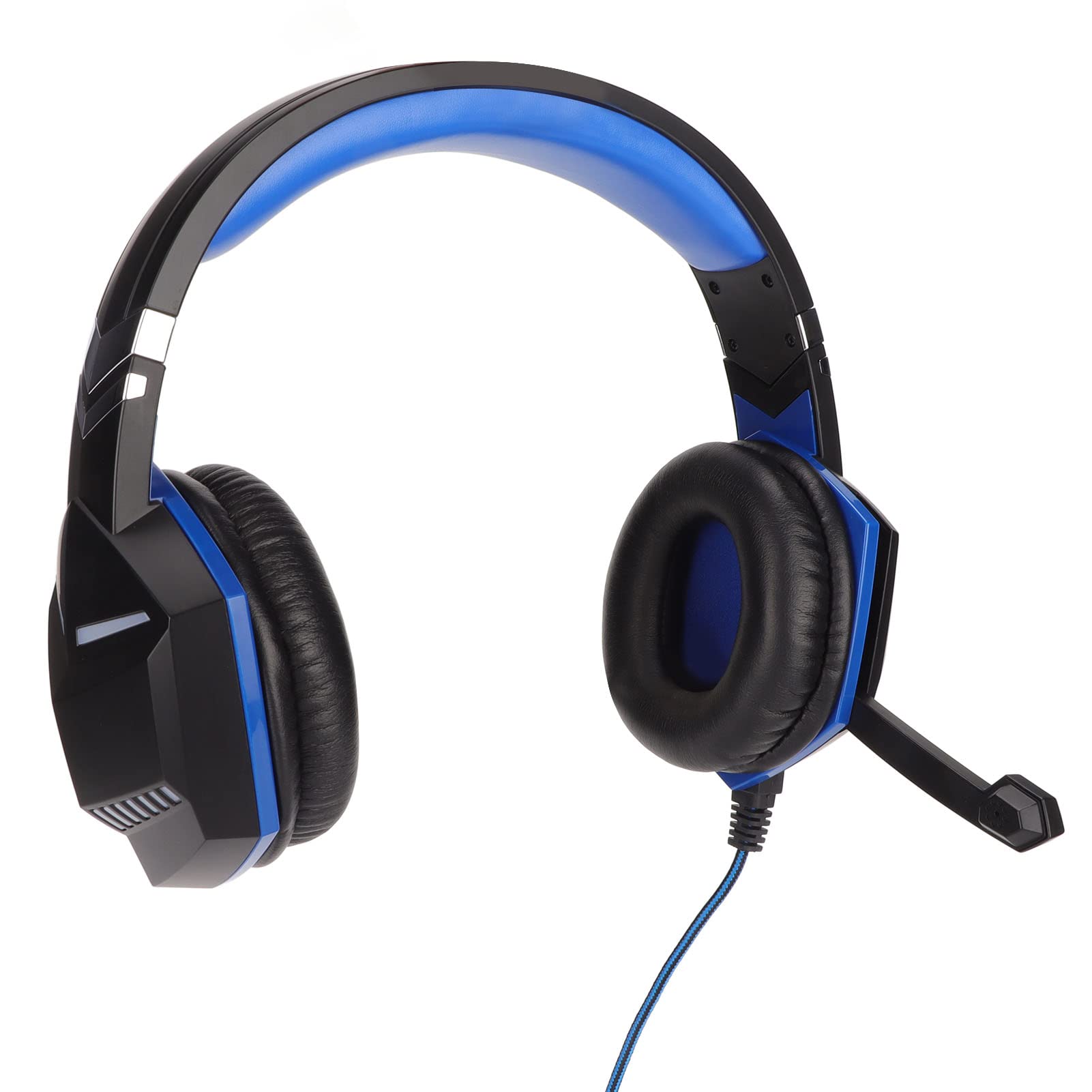 Best Gaming Headset with Mic - Wired Over Ear Headphones, Stereo Sound & Noise Cancelling, RGB Luminous Design, 3.5mm + USB for PC, PS4, Xbox One - Perfect for Gaming, Streaming & Online Meetings