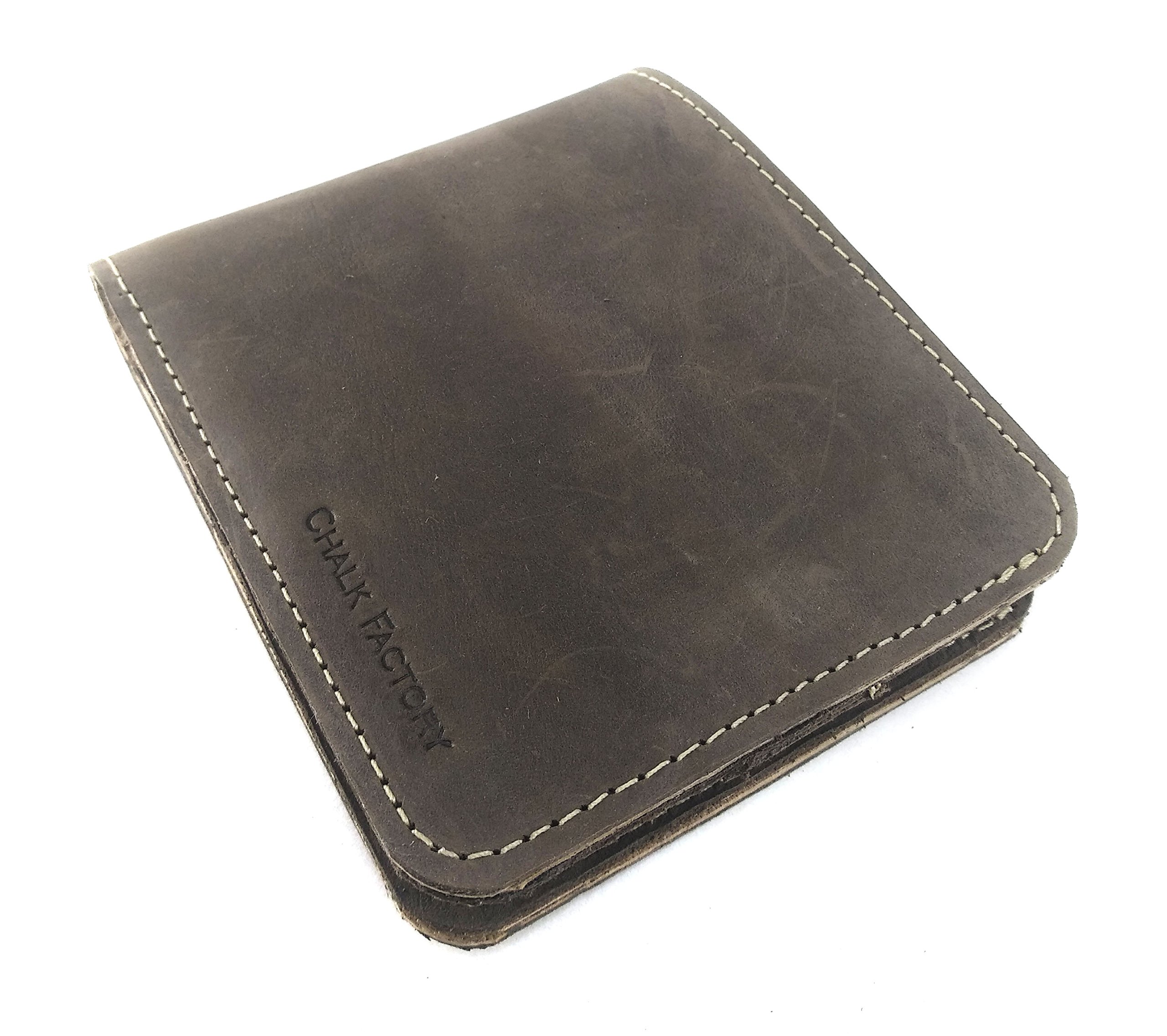 Genuine Leather Buttoned Wallet for Men & Women - RFID Blocking, Multiple Card Slots & Cash Pocket - Premium Brown Bifold Wallet - Perfect for Everyday Use, Travel & Business