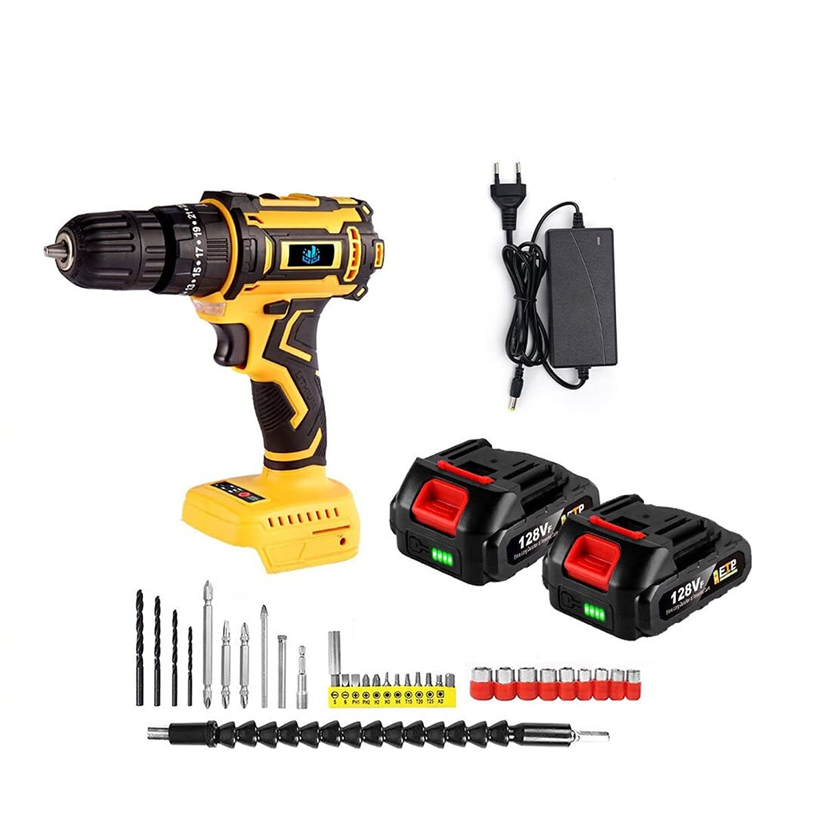 20V Cordless Electric Screwdriver & Drill - 3-in-1 Brushless Motor Power Tool with Lithium Battery | Portable Handyman Kit for Home Repair, DIY Projects & Professional Use
