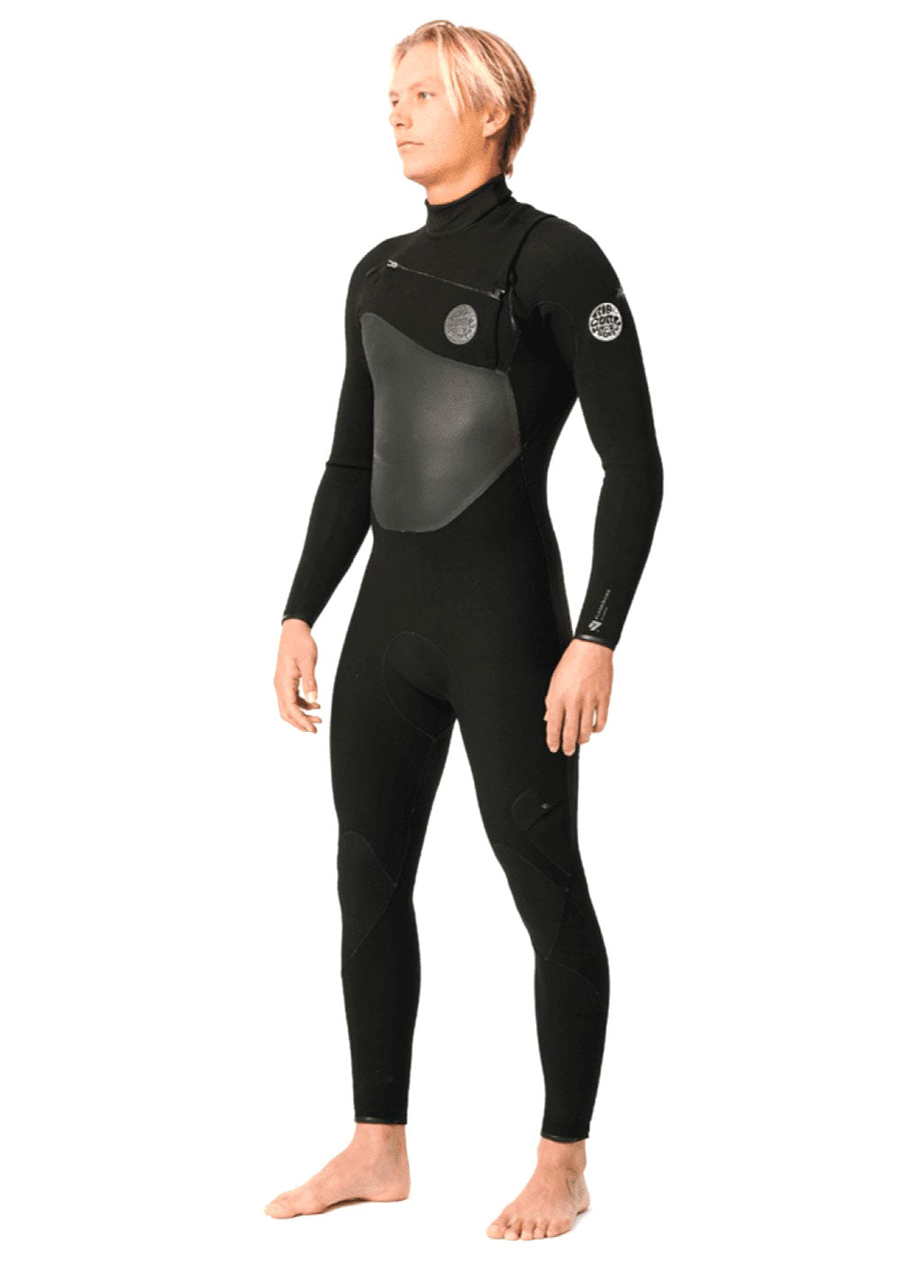 Rip Curl Men's Flashbomb 4/3mm Chest Zip Steamer Wetsuit for Surfing, Diving & Water Sports - Thermal Protection in Cold Ocean Waters