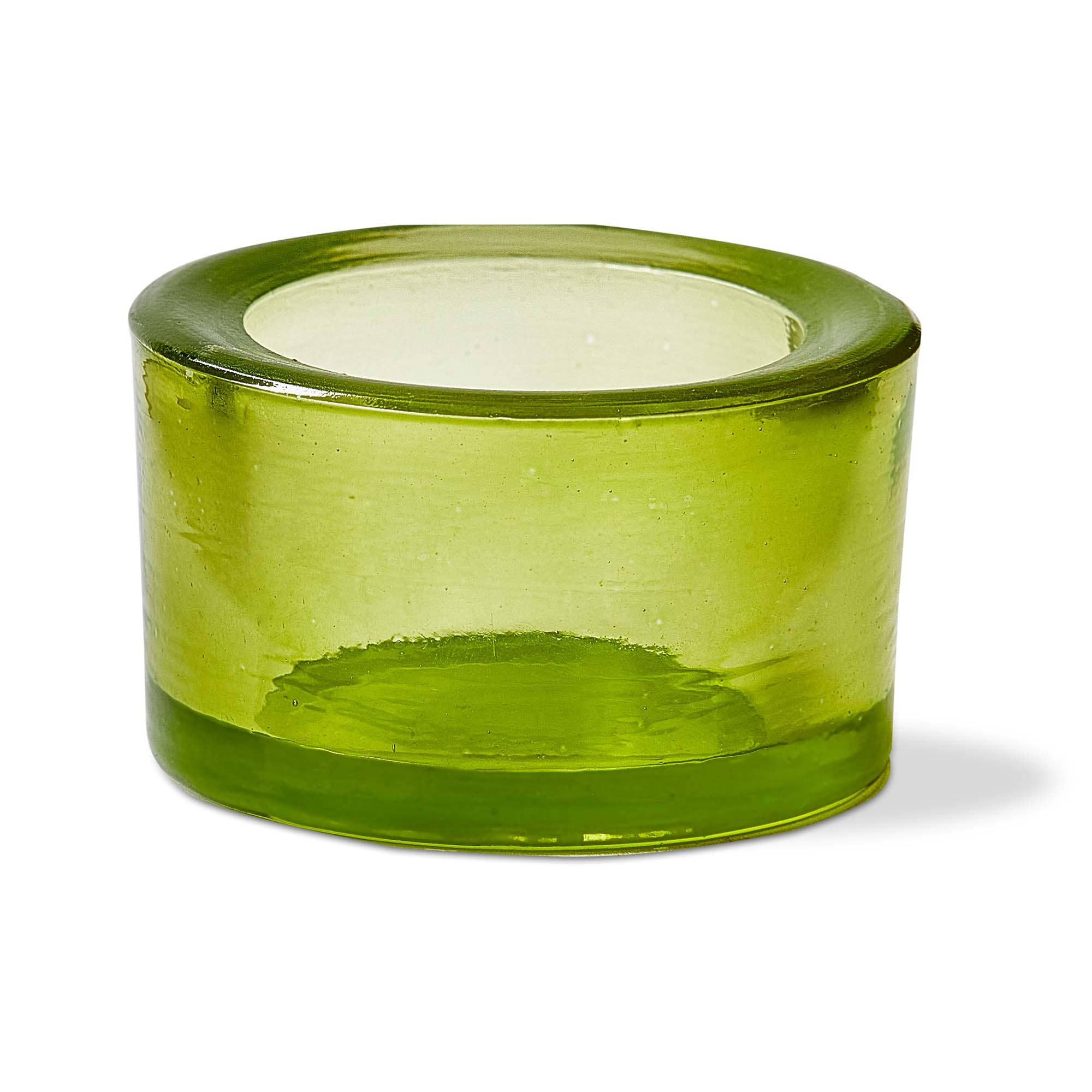 Chunky Glass Tealight Holder Set - 6 Pack Decorative Candle Holders for Home Decor, Wedding Centerpieces, Romantic Dinner Ambiance