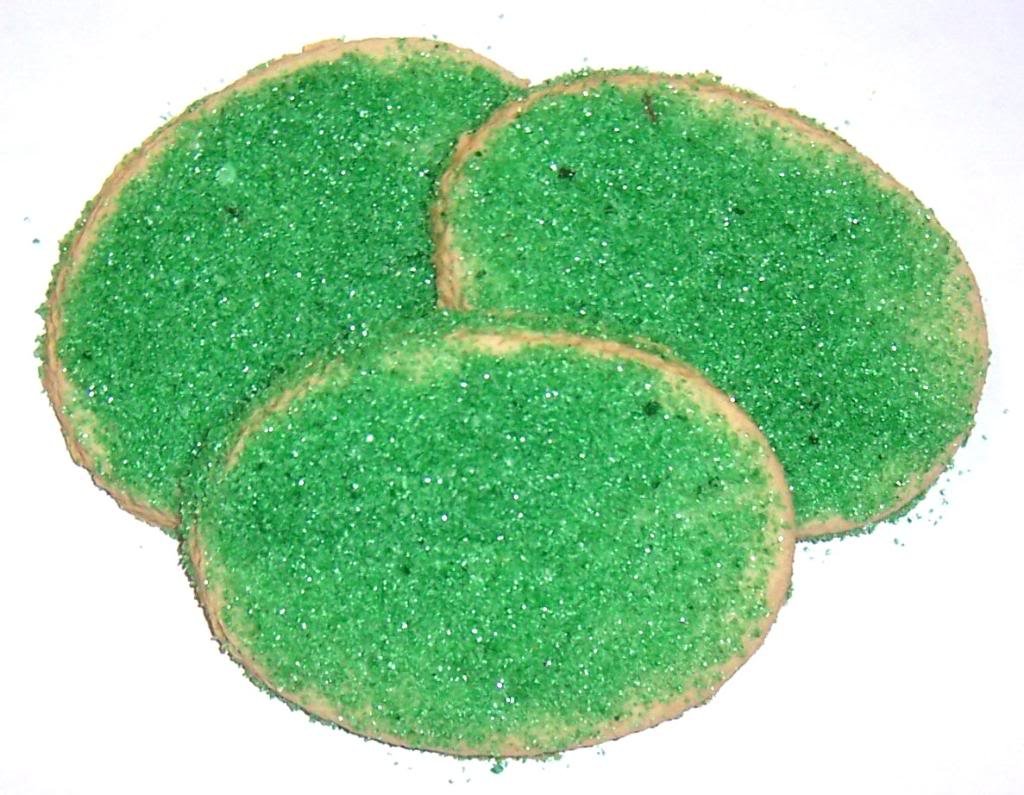 Scott's Cakes Easter Egg Sugar Cookies with Green Sugar - 1 Pound Plastic Deli Container - Perfect for Easter Parties, Holiday Gifting & Sweet Treats
