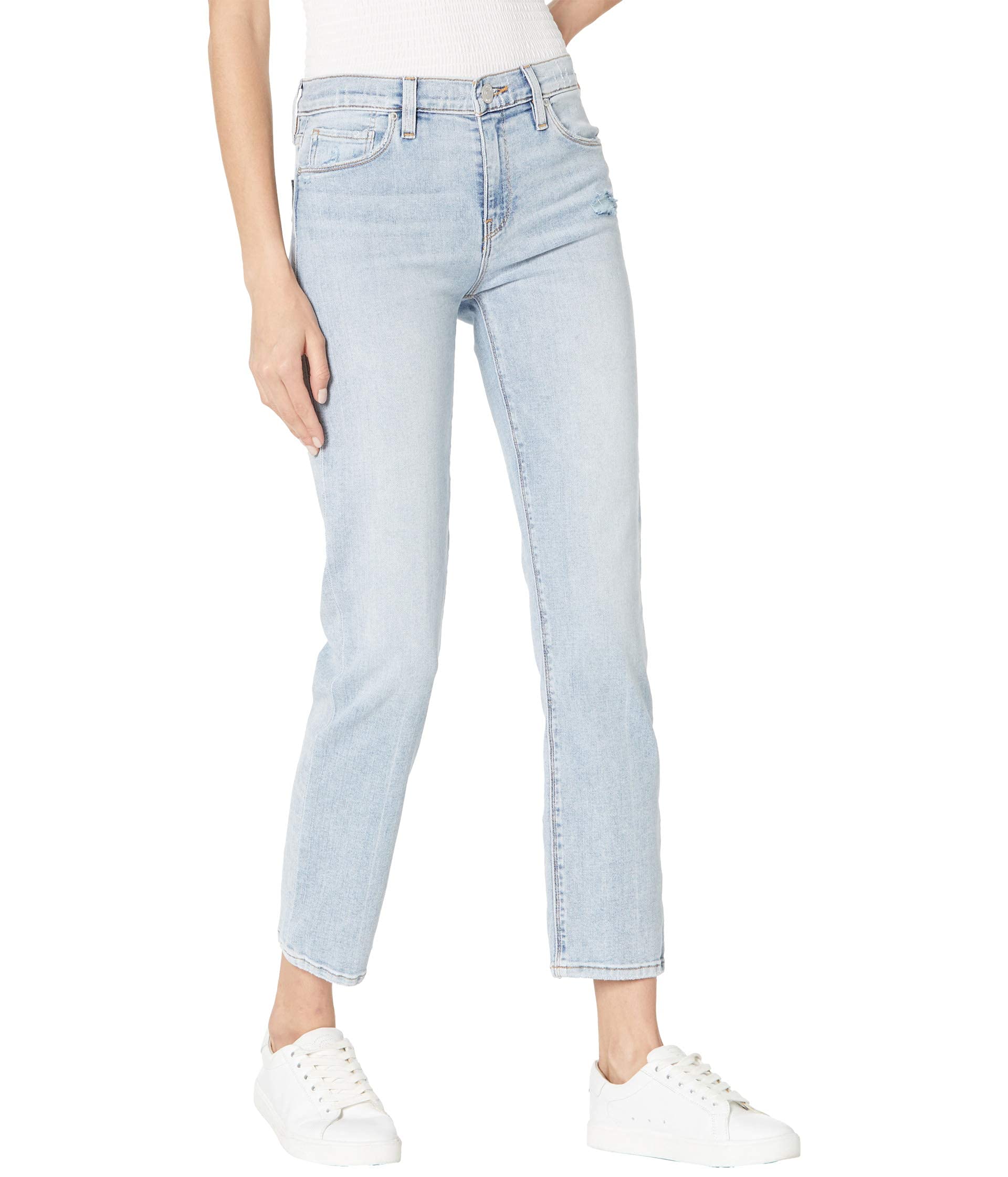 HUDSON Women's Nico Mid Rise Straight Leg Cropped Jeans - Stylish & Comfortable Denim for Casual Outfits & Everyday Wear