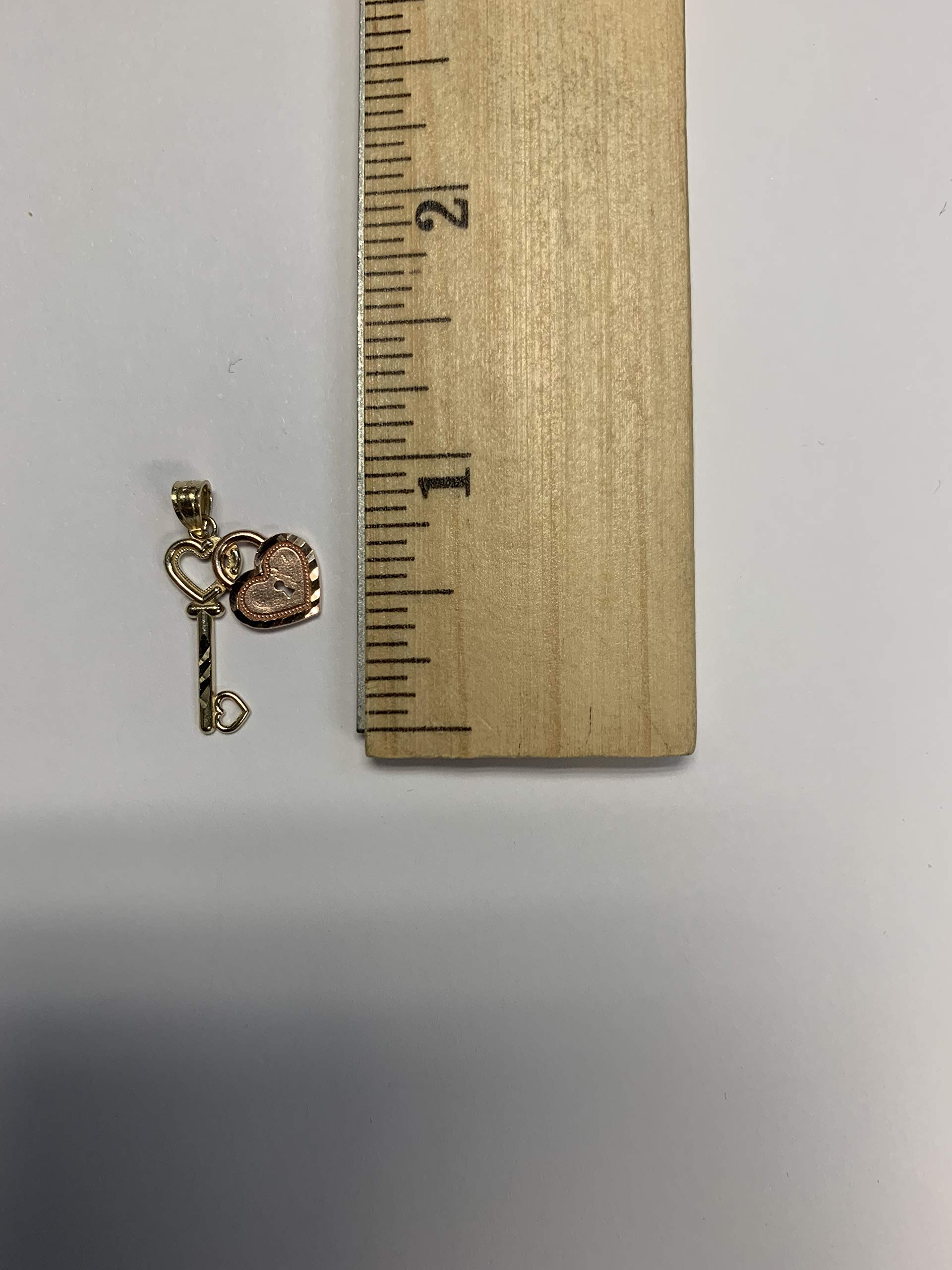 14K Solid Gold Key with Lock Pendant Necklace - Romantic Heart Key Jewelry Gift for Women, Girlfriend, Wife | Perfect for Valentine's Day, Anniversary & Special Occasions