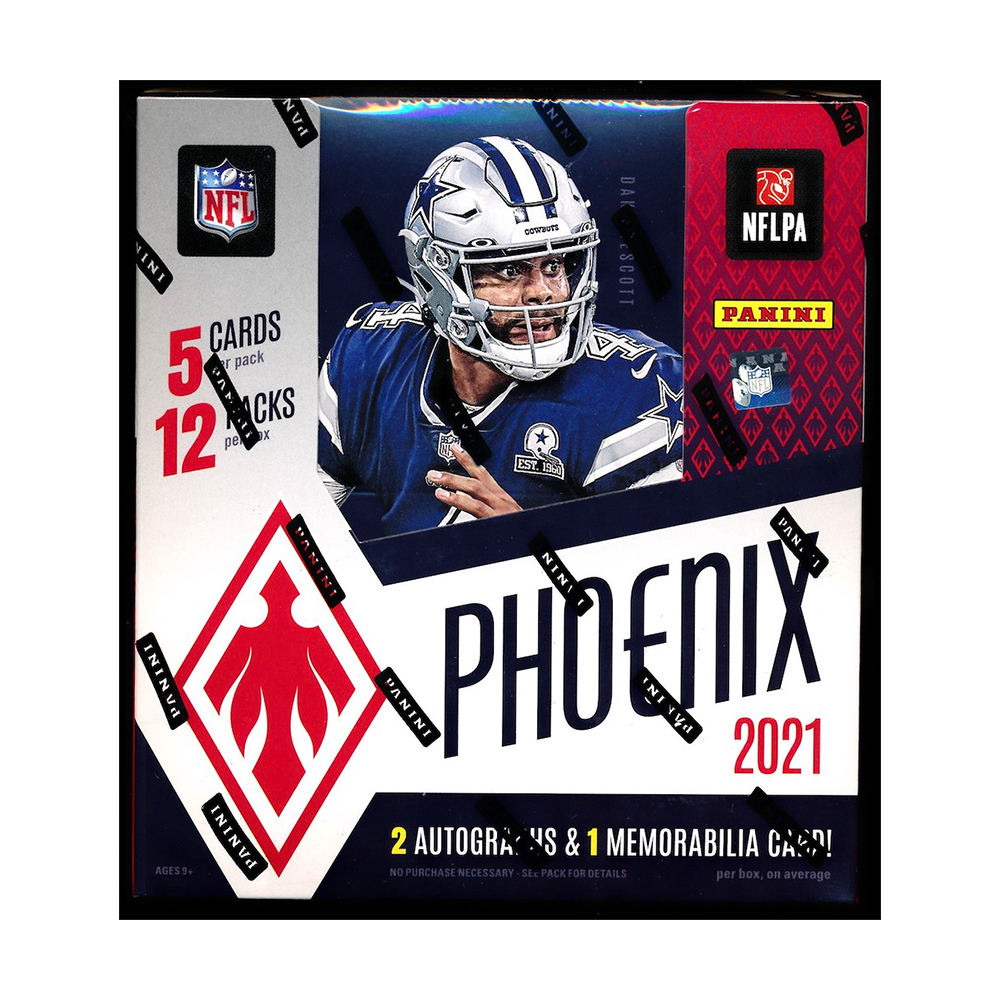 2021 Panini Phoenix Football Hobby Box - 24 Packs with Exclusive Rookie Cards & Autographs - Perfect for Collectors, Fantasy Sports Fans & NFL Memorabilia Enthusiasts