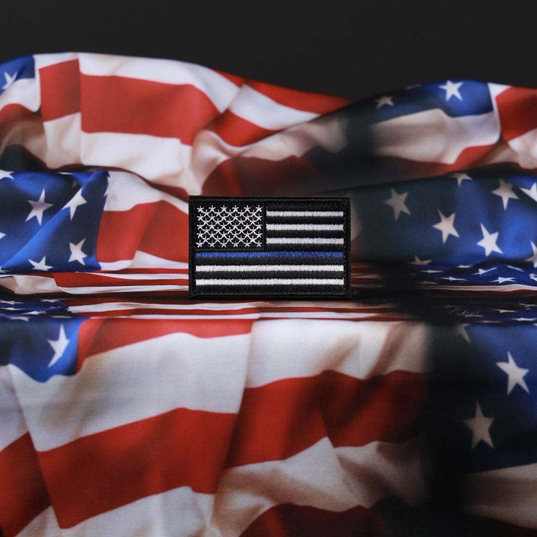 American Flag for Police Department - Patriotic Thin Blue Line Flag for Law Enforcement, First Responders & Back the Blue Supporters - Perfect for Home, Office & Police Station Decor
