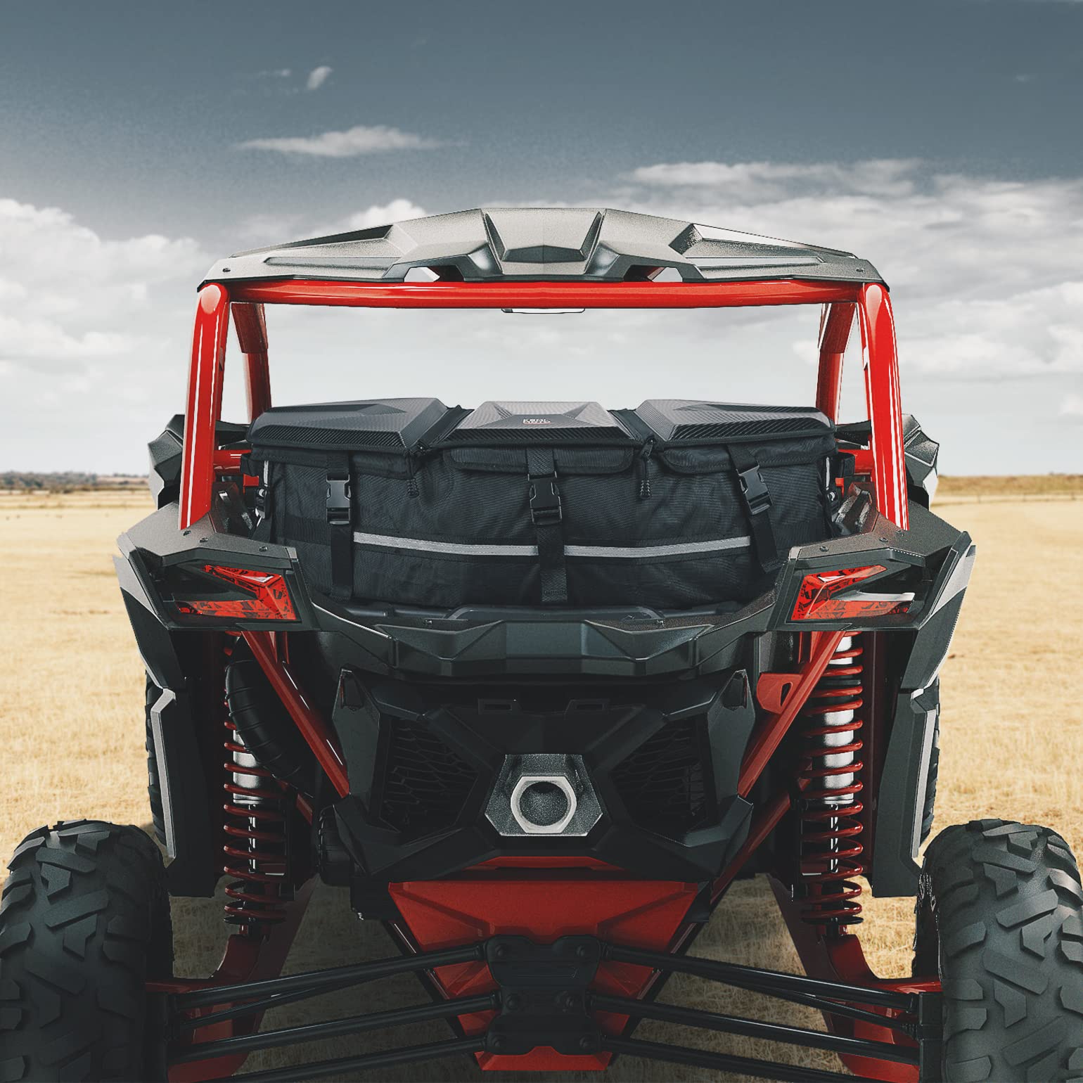 KEMIMOTO 50L Insulated Water-Resistant Storage Bag - Compatible with Can-Am Maverick X3, X3 MAX, Sport, Outlander & Renegade - 1680D Heavy-Duty Demountable Cargo Box for Off-Road Adventures, Camping & Outdoor Gear Storage