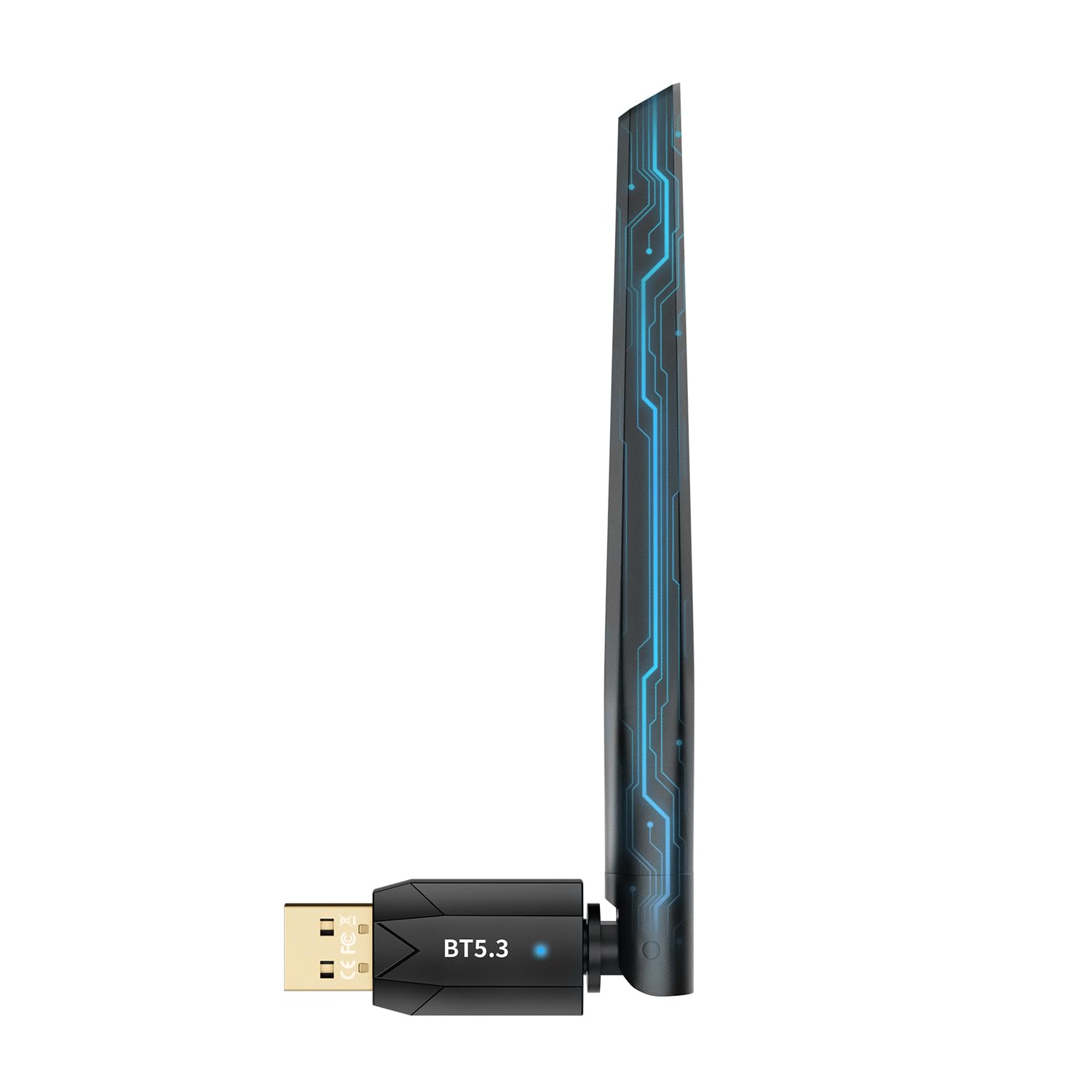 Long Range Bluetooth 5.3 USB Adapter for PC - 492FT Wireless Dongle, Plug and Play Bluetooth Transmitter for Windows 11/10/8.1/7, Compatible with Headphones, Speakers, Mouse, Keyboard (Not for Mac) - Perfect for Home Office, Gaming, and Wireless Audio Streaming