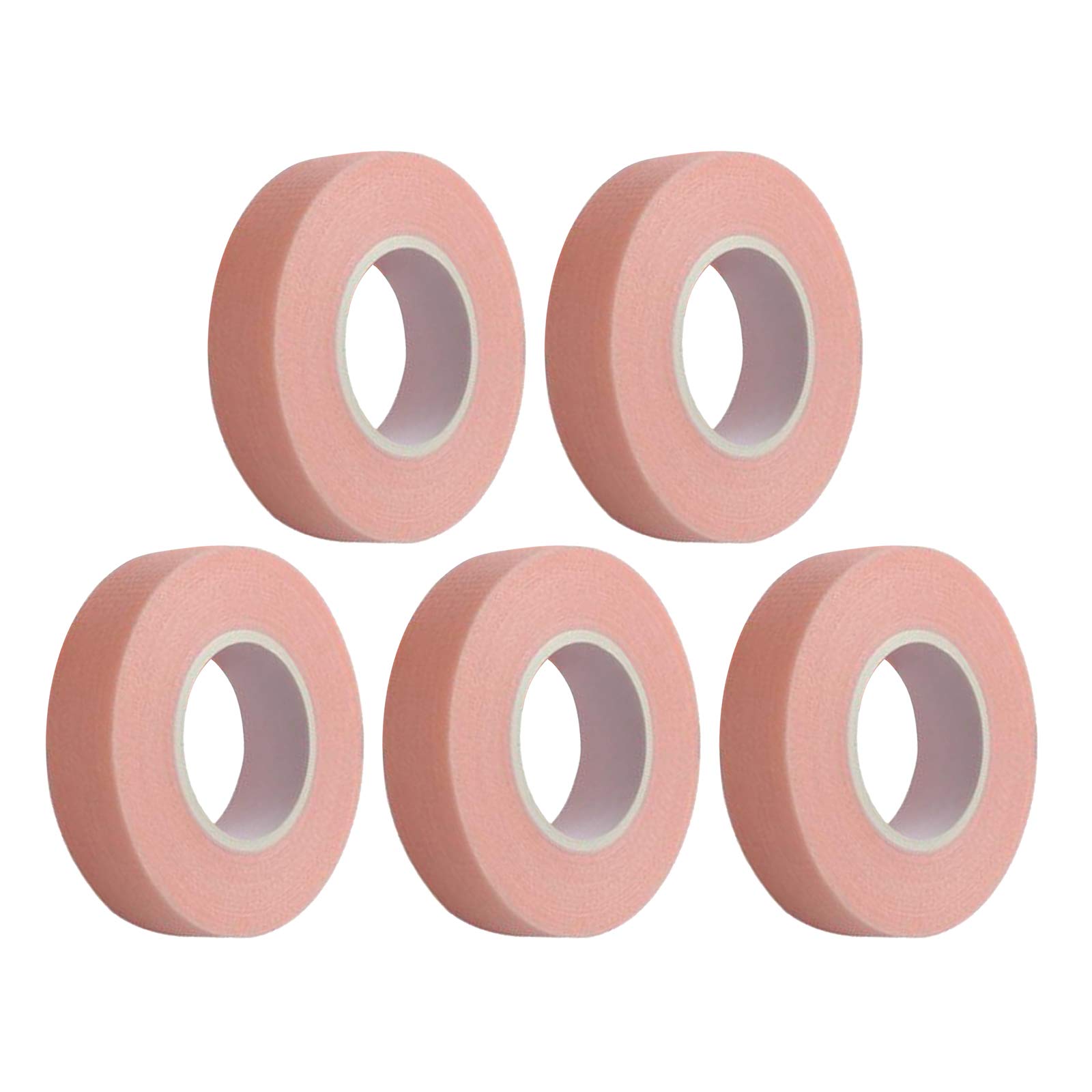 MERIGLARE 5 Rolls Eyelash Extension Isolation Tape - Pink, Professional Lash Tape for Eyelash Extensions, False Lashes & Lash Lifting - Hypoallergenic, Latex-Free, Easy to Use for Salon & Home DIY Lash Application